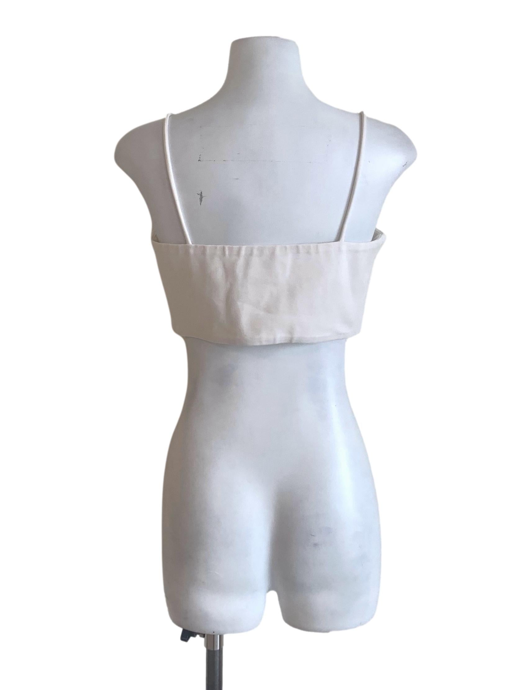 Pearl White Spaghetti Strap Top LB