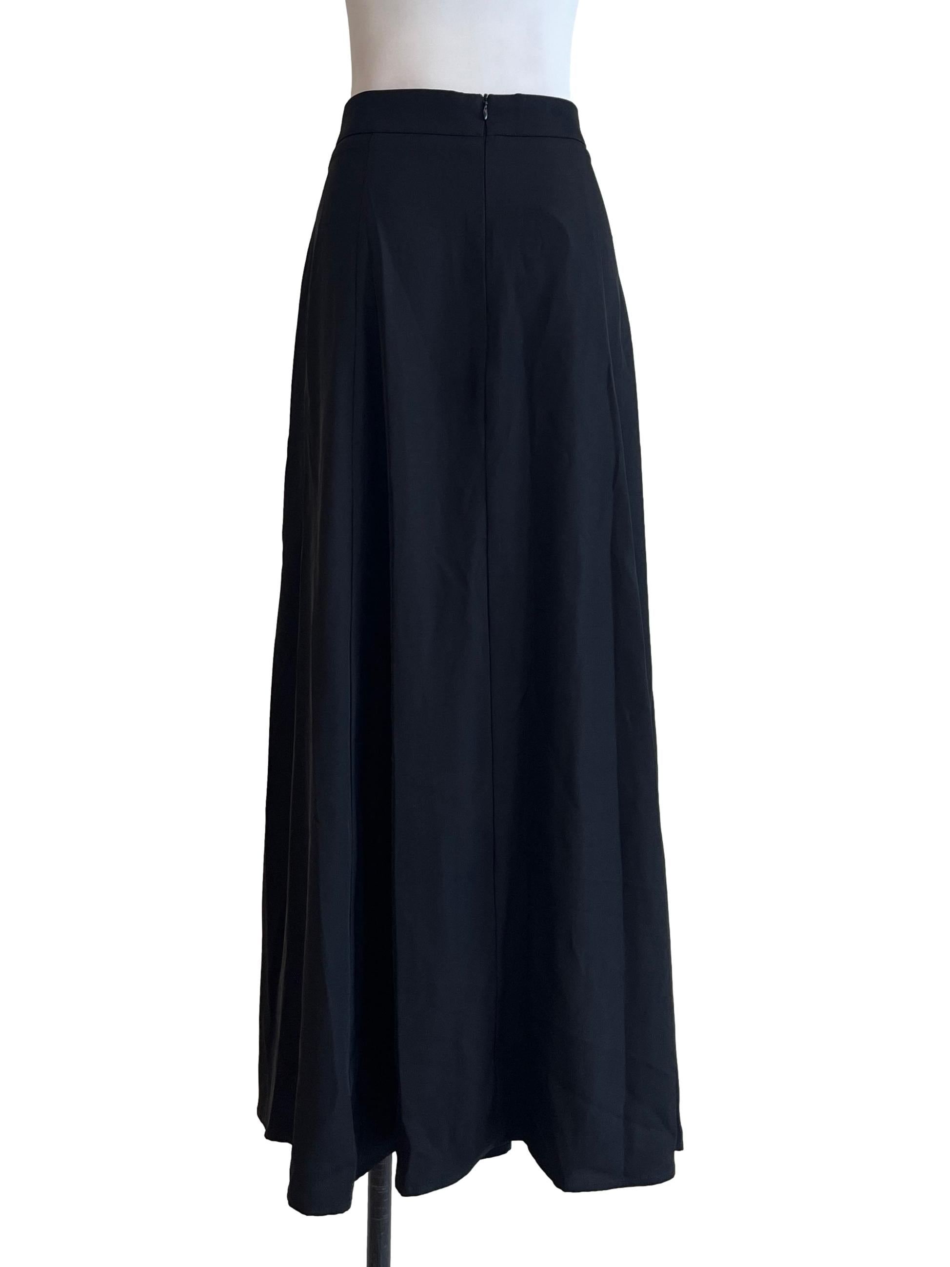 Jet Black A-Line Skirt