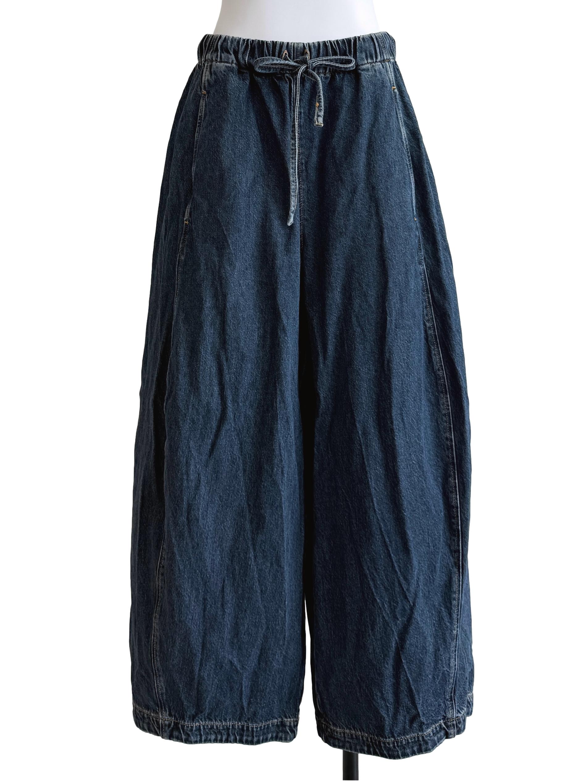 Dark Blue Culottes Jeans