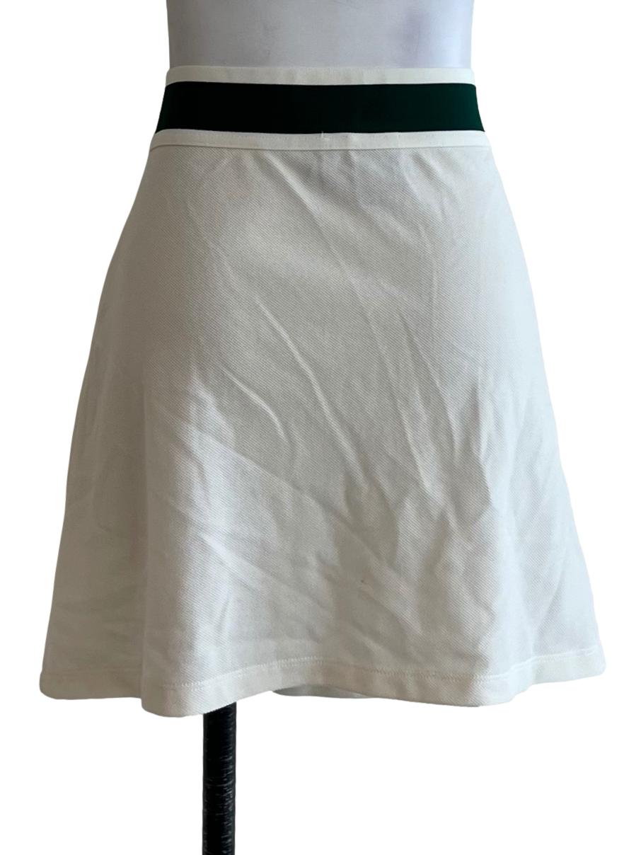 White High-Waisted Mini Skirt