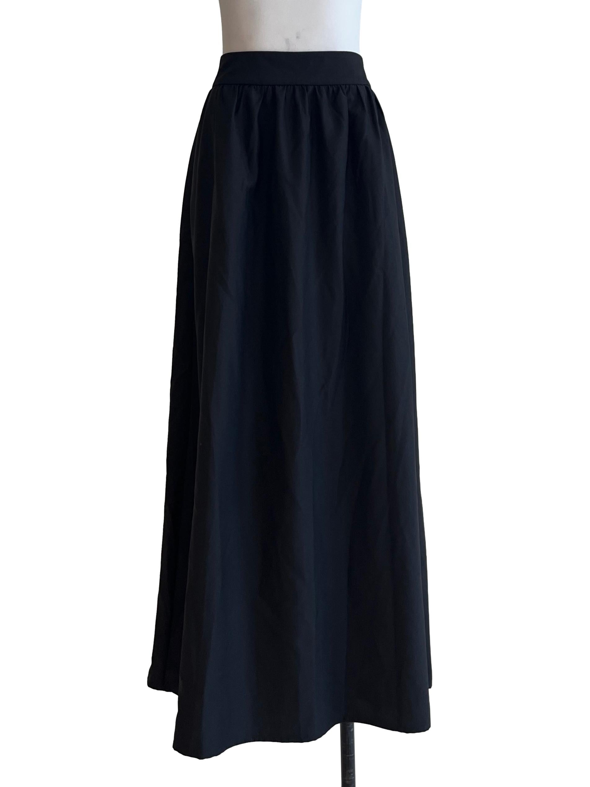 Ink Black A-Line Skirt