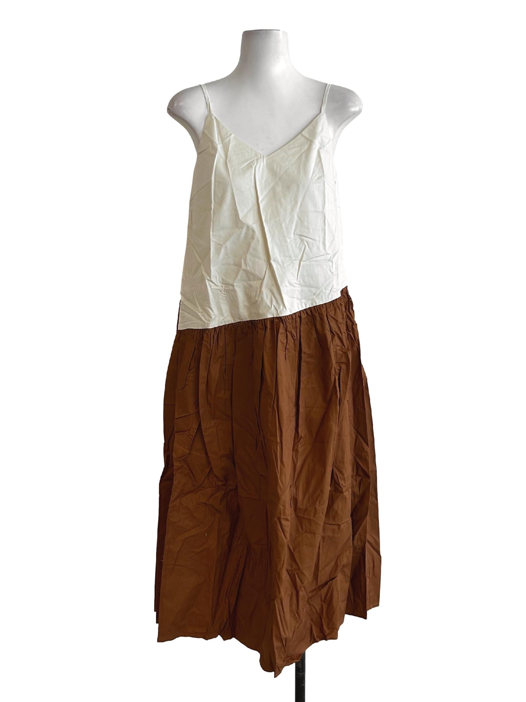 Organic Cotton V-Neck Midi Dress OSN