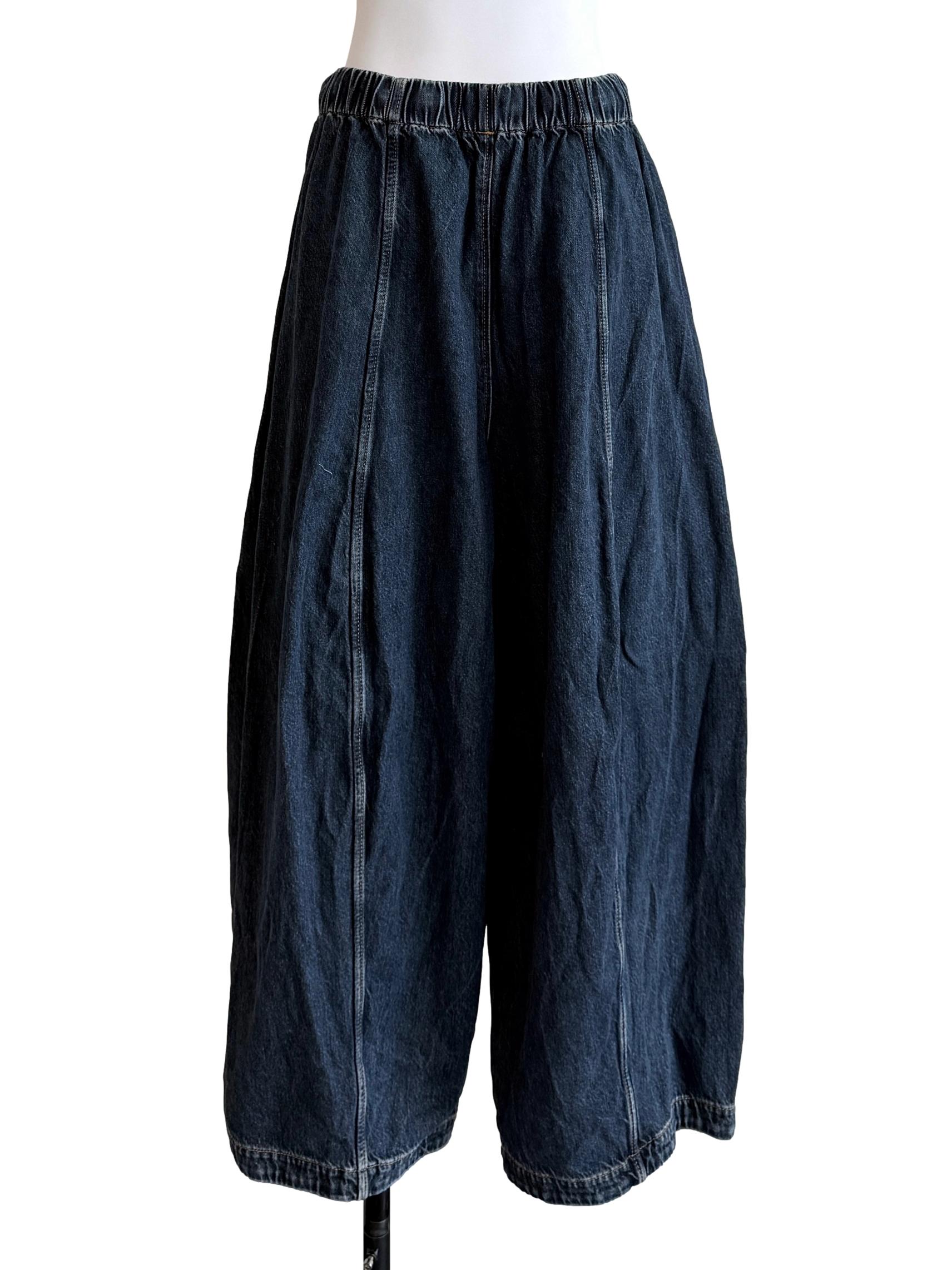 Dark Blue Culottes Jeans