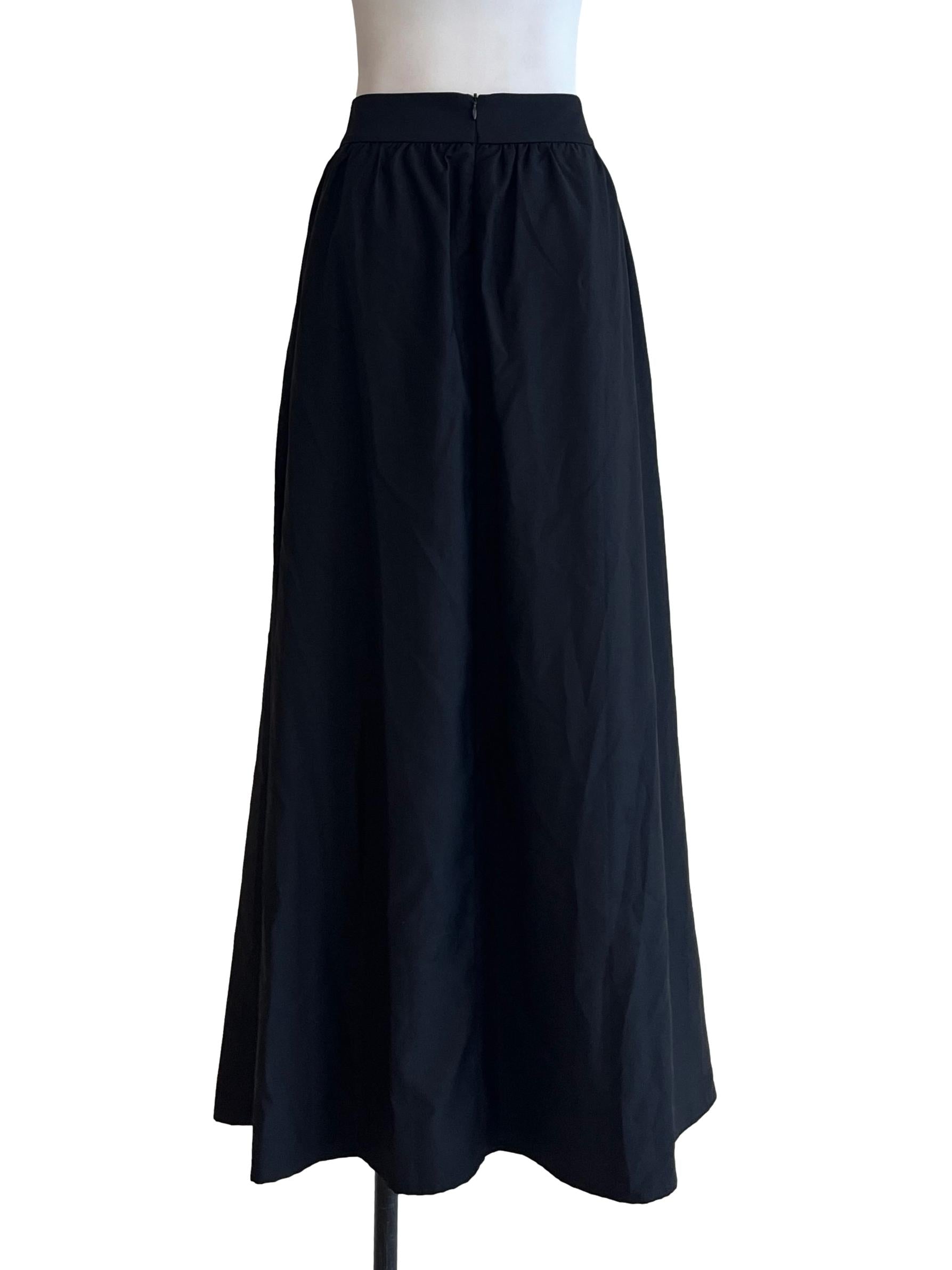 Ink Black A-Line Skirt