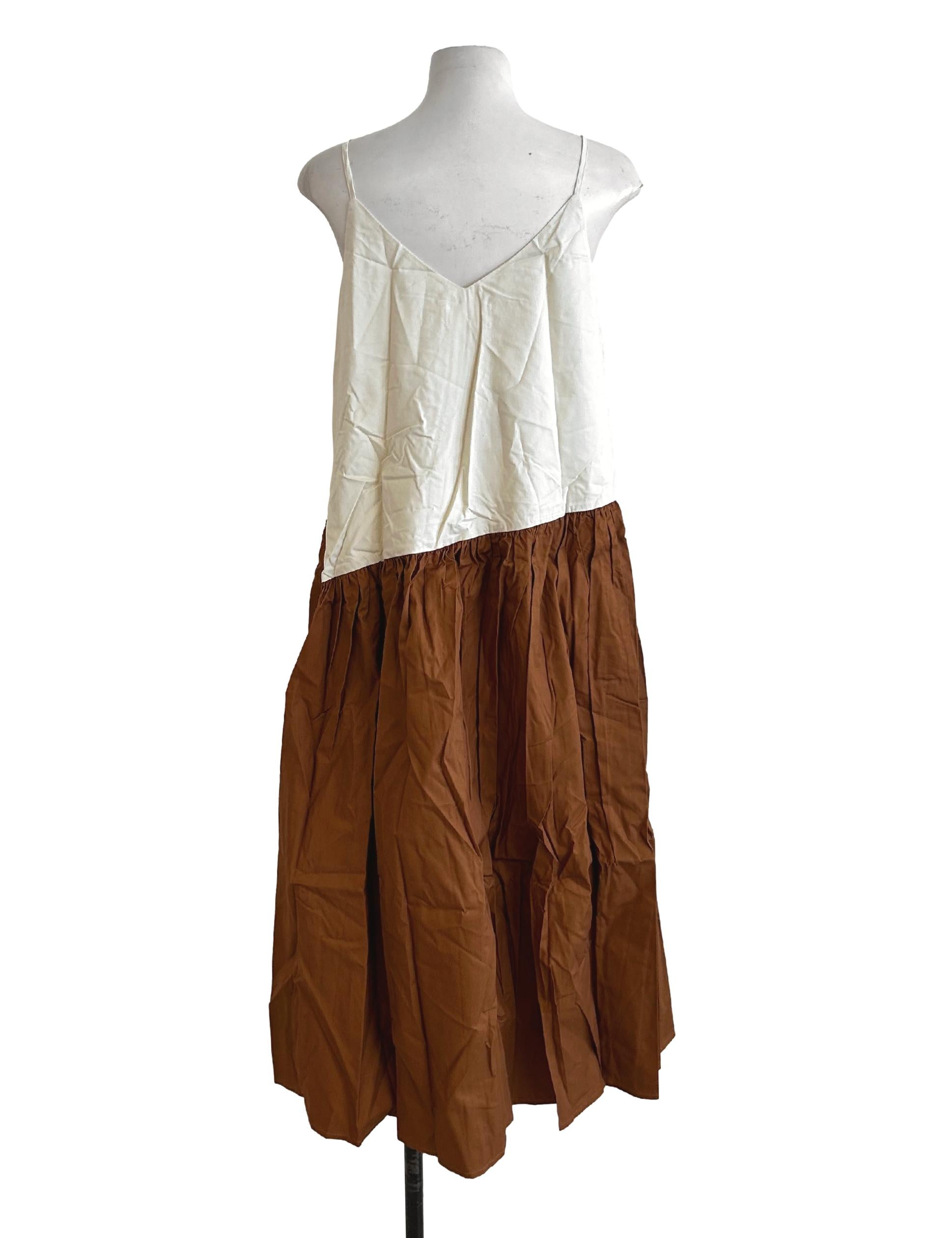 Organic Cotton V-Neck Midi Dress OSN