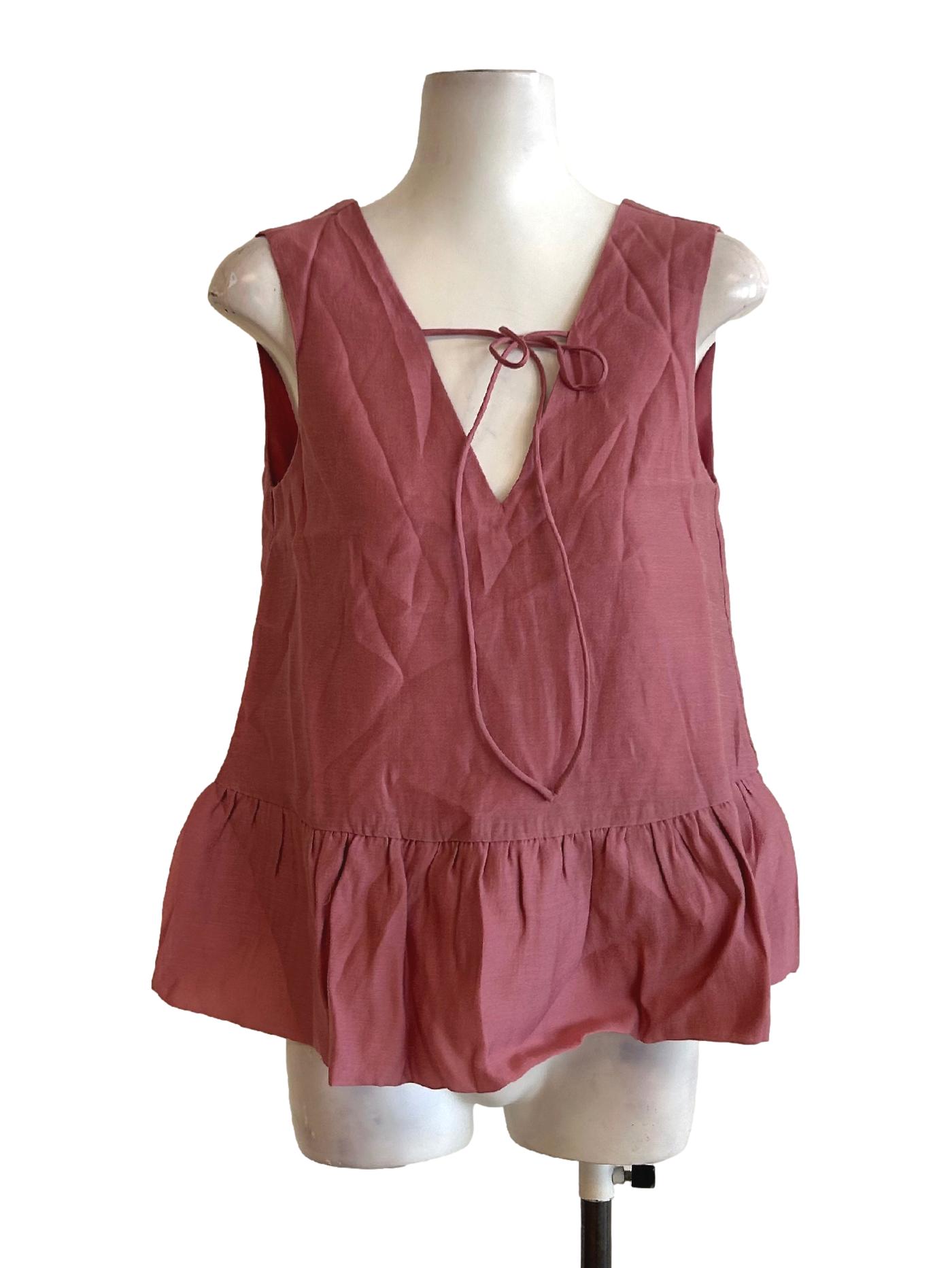 Textured Two-Way Peplum Top OSN