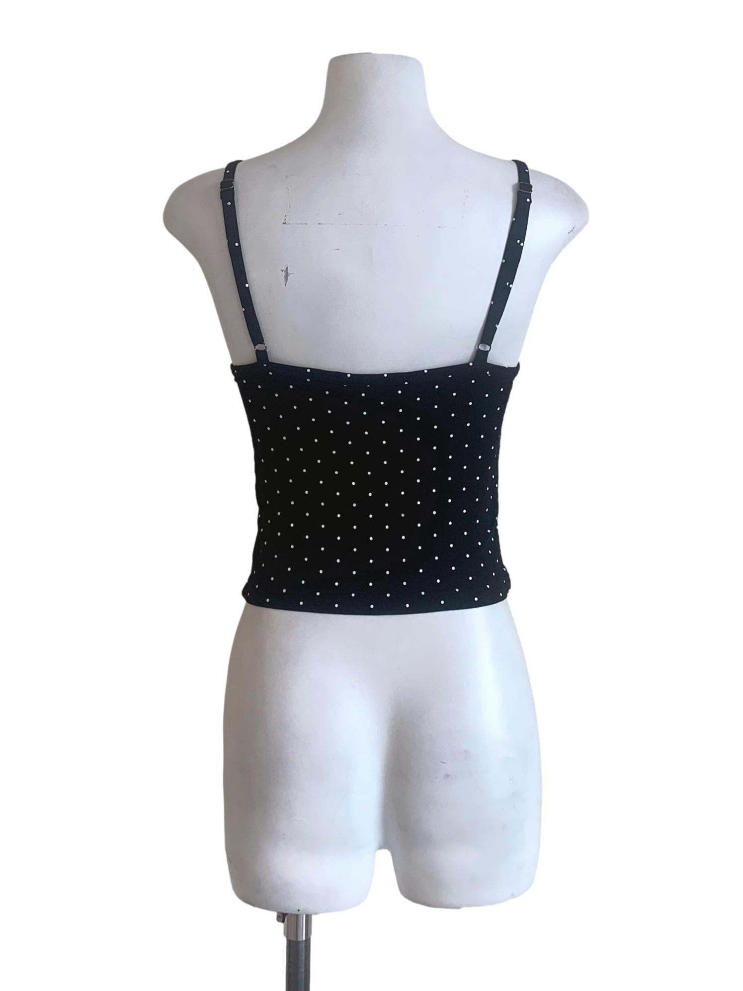 Crow Black Dot Pattern Top TTR