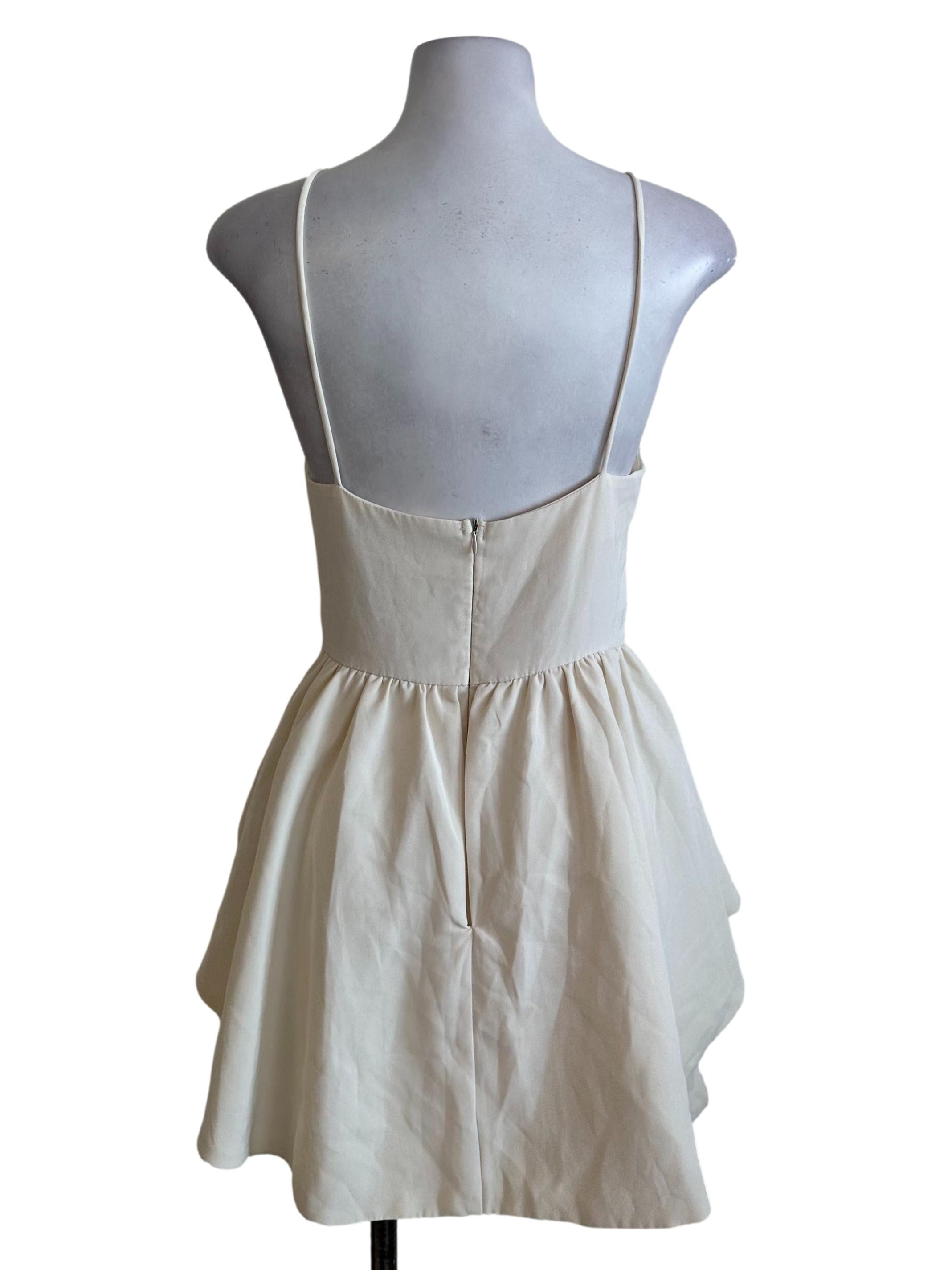 Dusty Yellow Halter A Line Dress