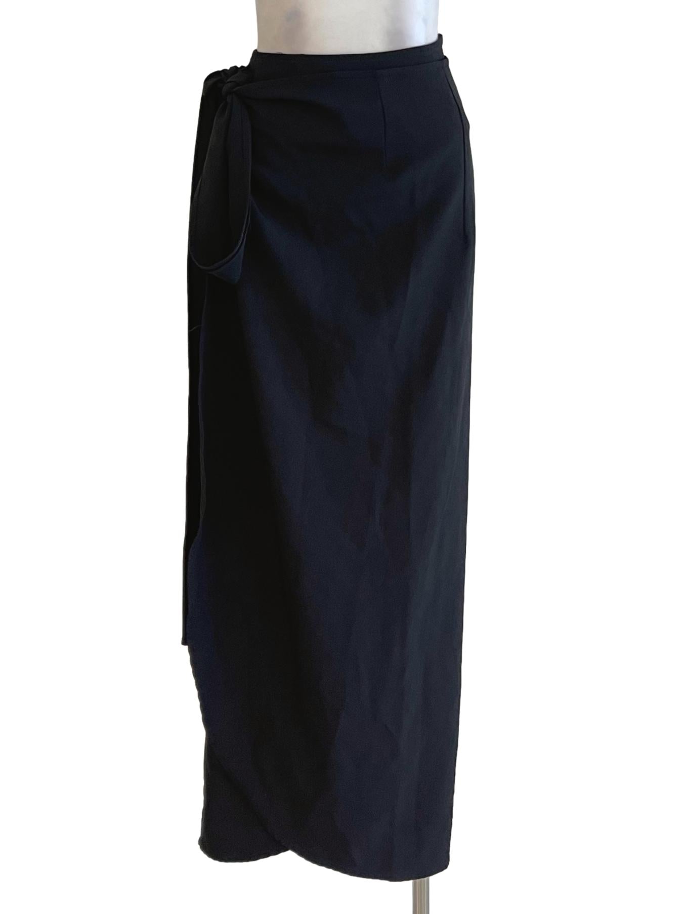 Black Wrap Skirt