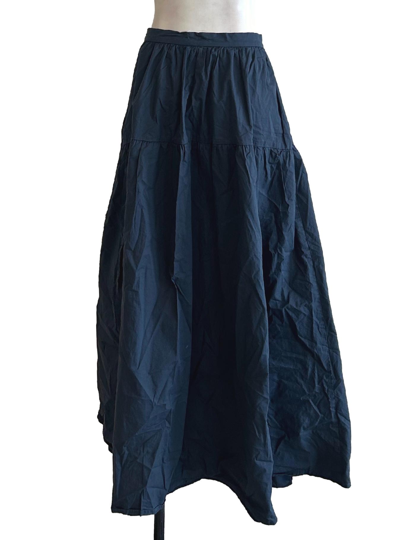 Cotton Gathered Maxi Skirt OSN