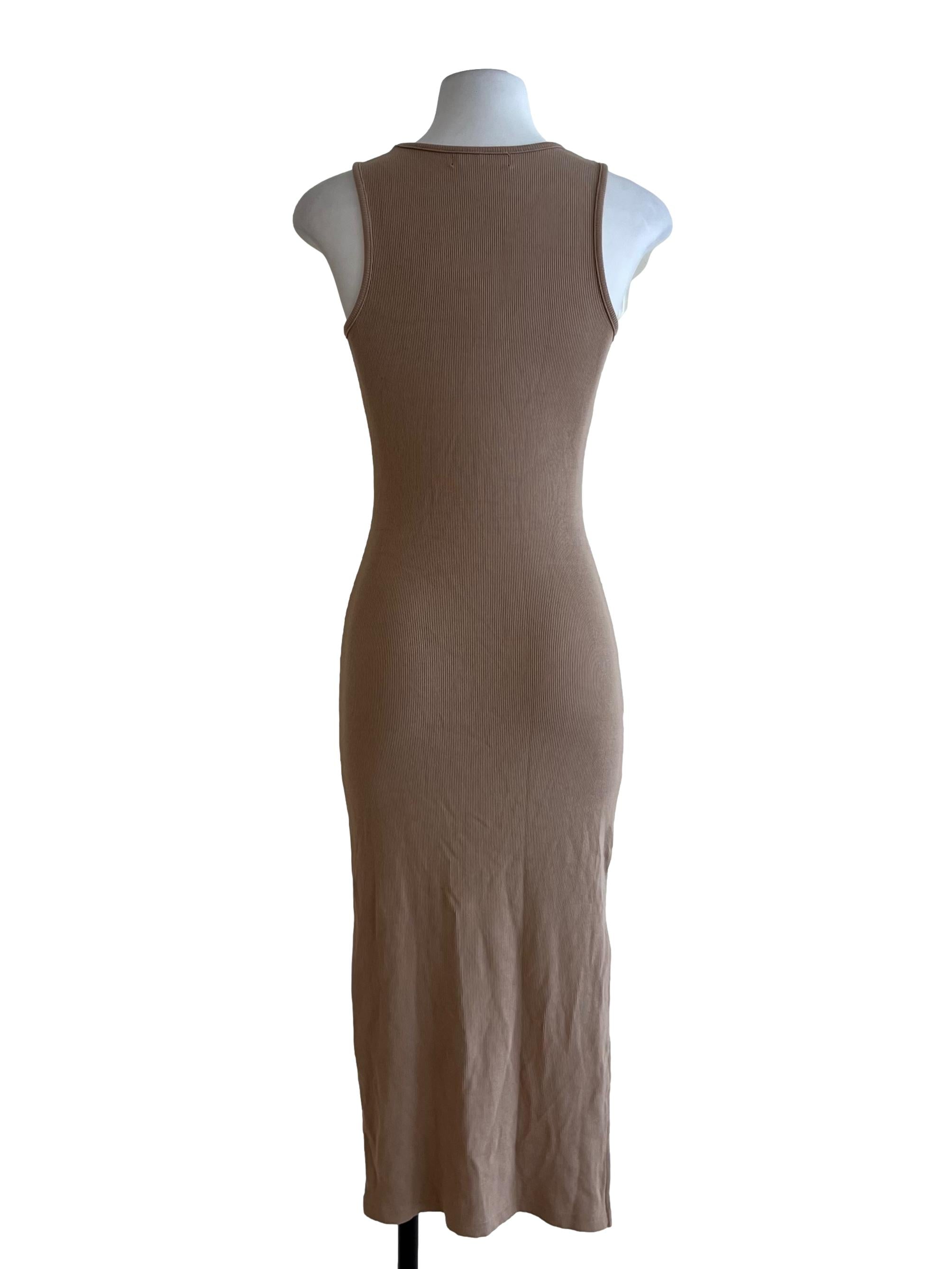 Tortilla Brown Sleeveless Bodycon Dress