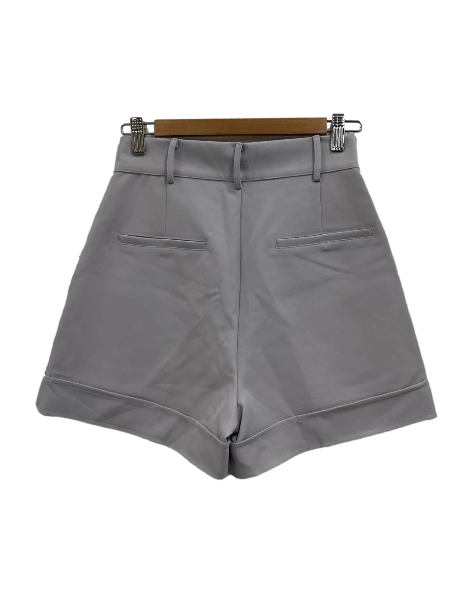 Lilac Pleated Shorts