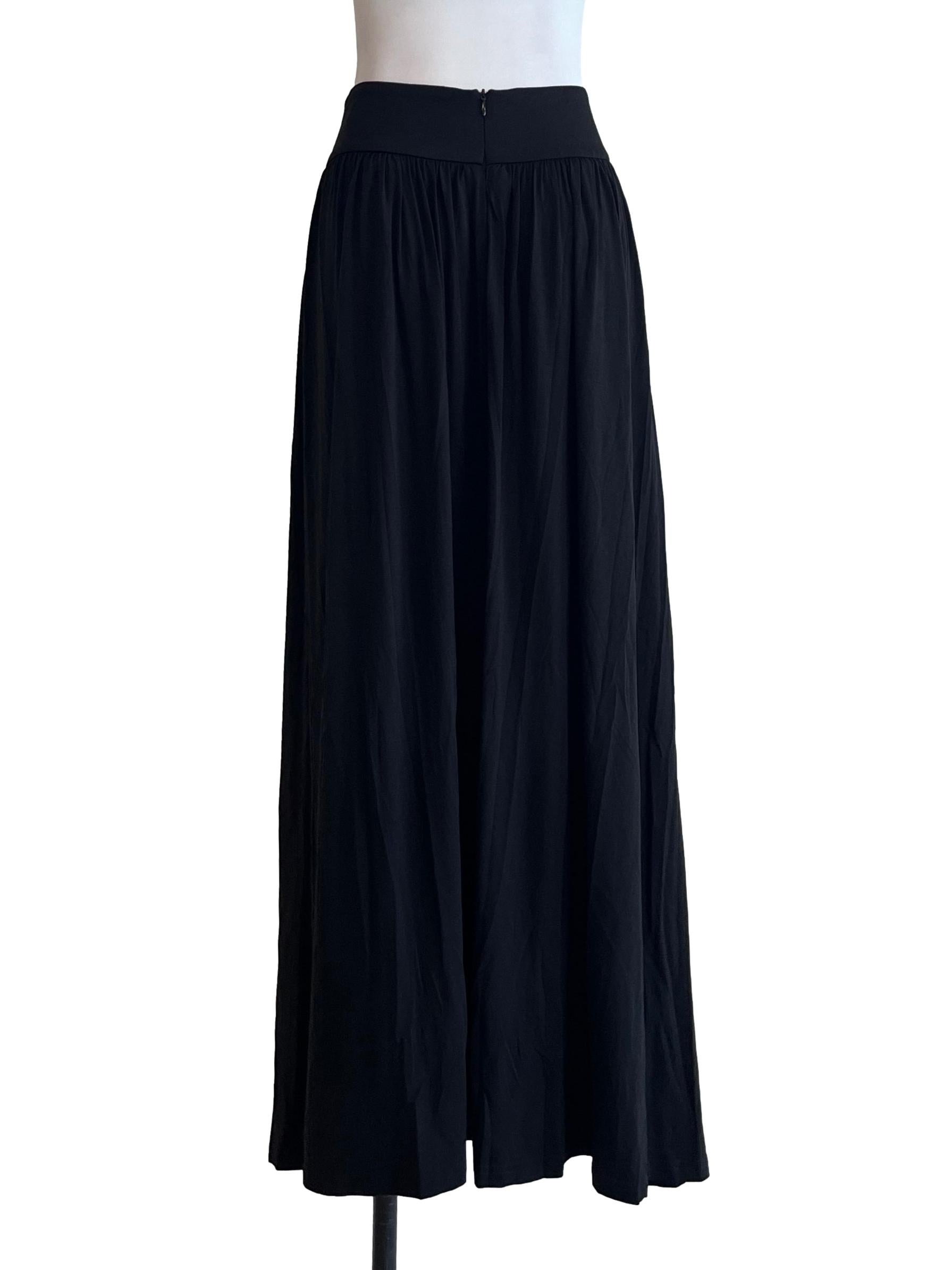 Jet Black Maxi Skirt