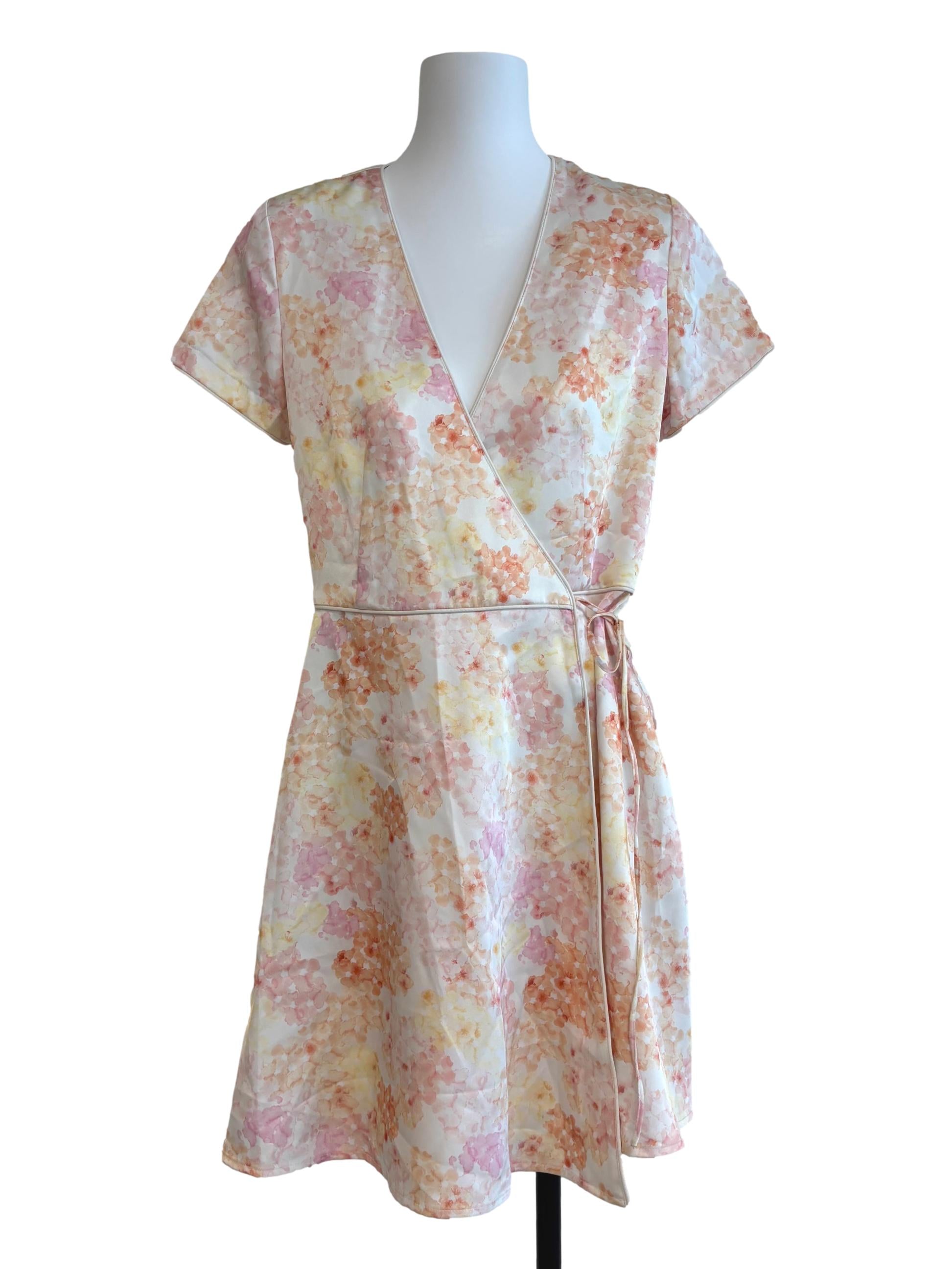 Eloise Wrap Dress In Blossom CSN