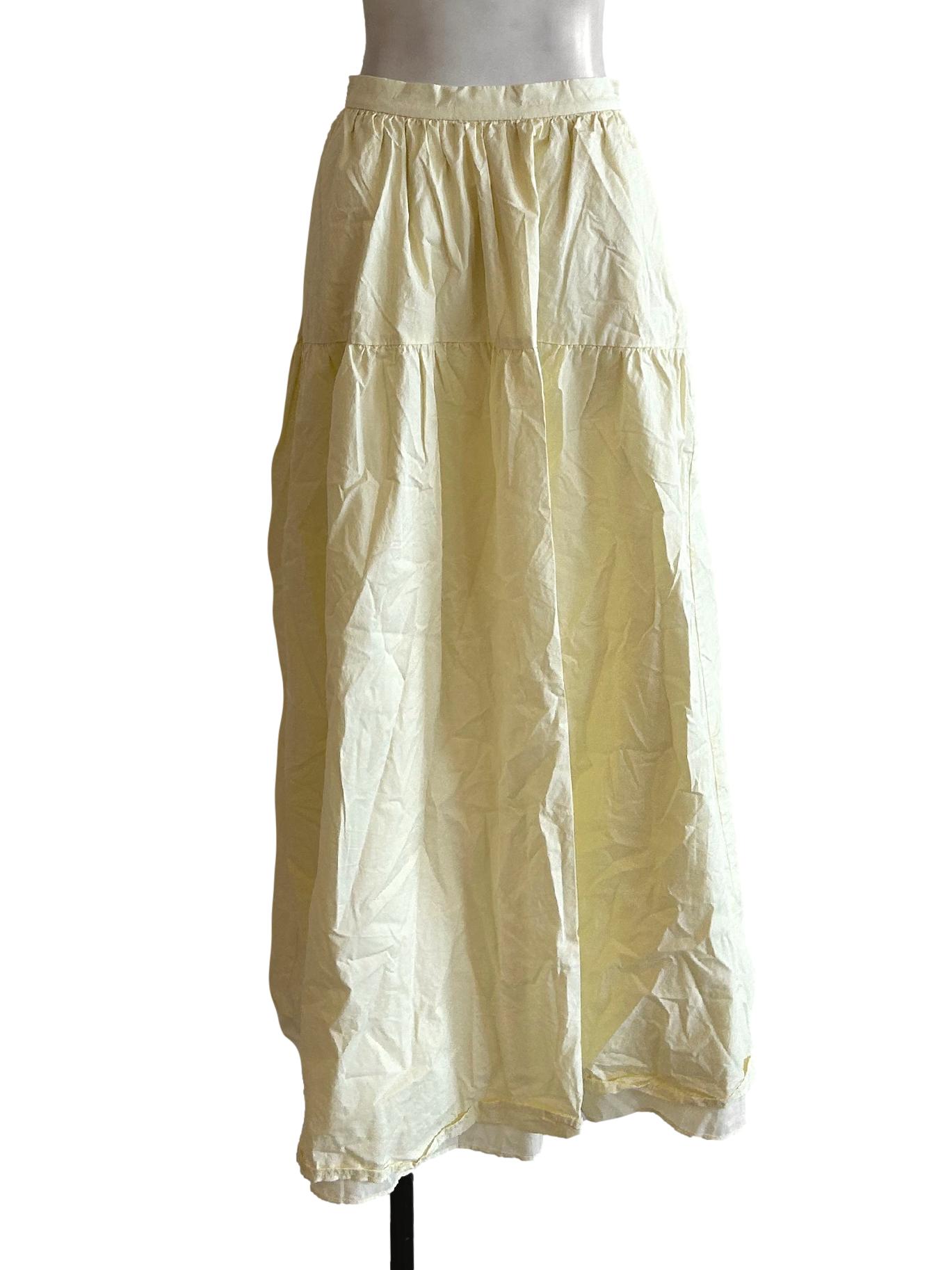 Cotton Gathered Maxi Skirt OSN