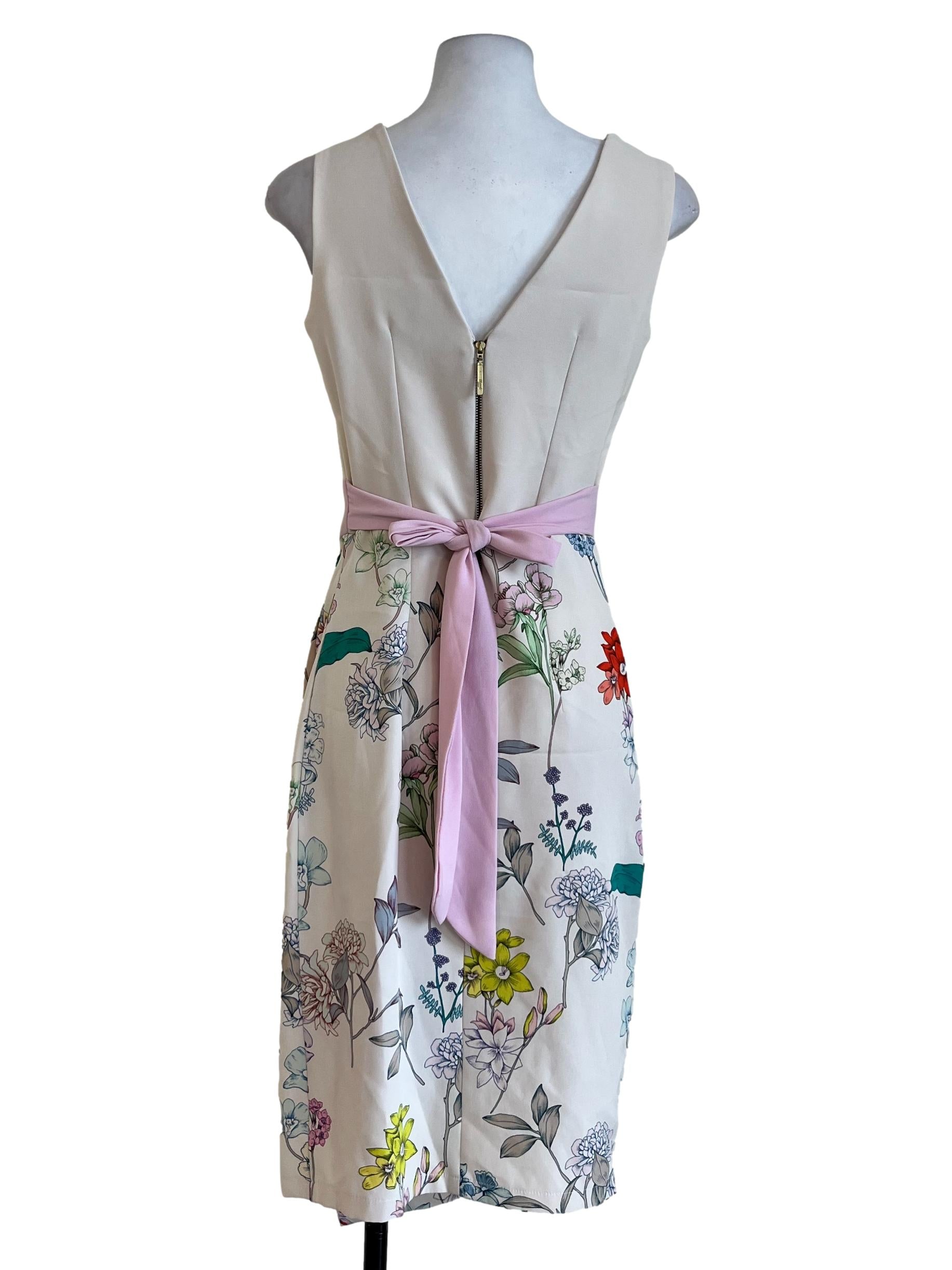 Pink Floral Pattern Dress