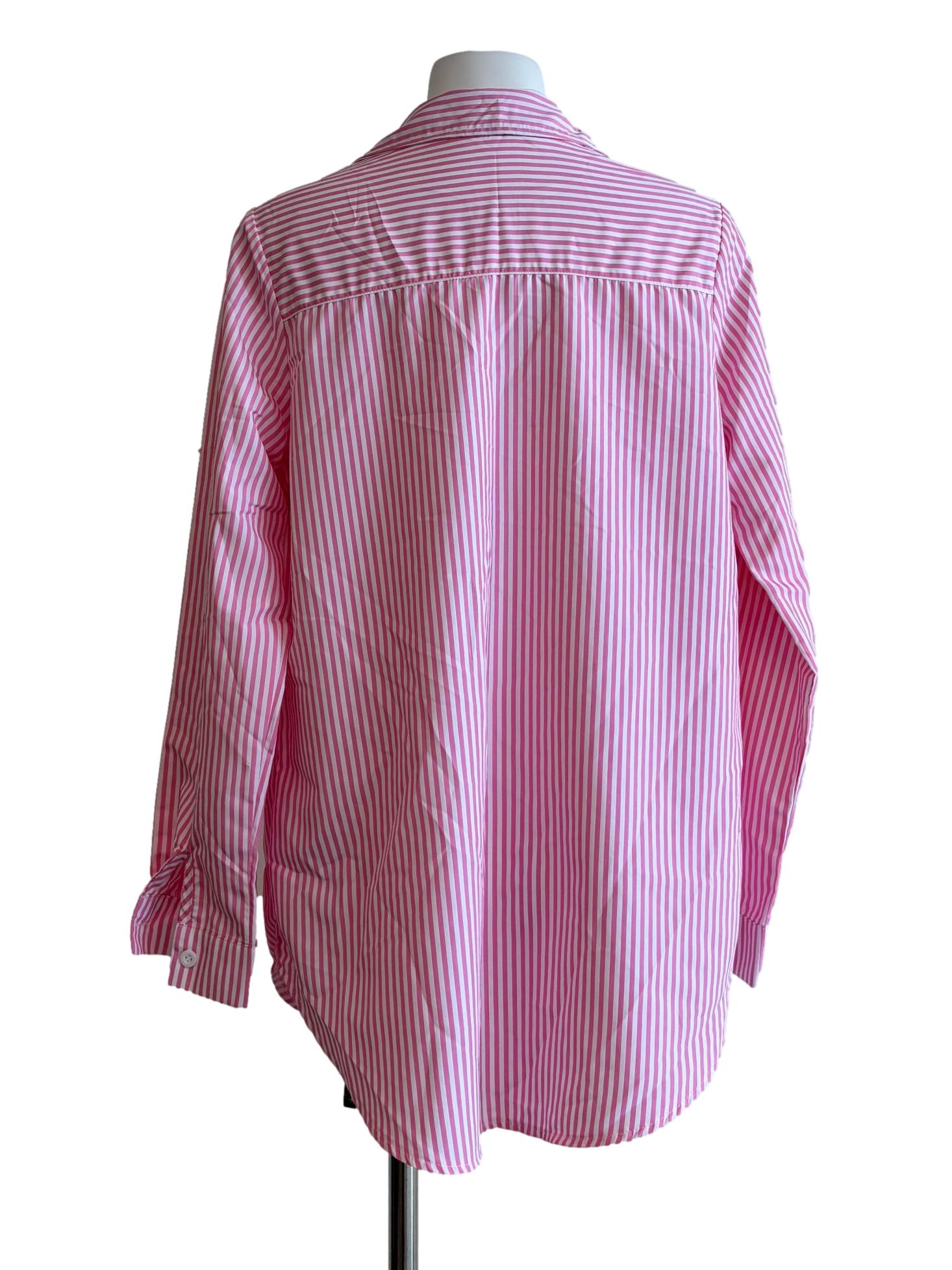 Pink Striped Button Shirt