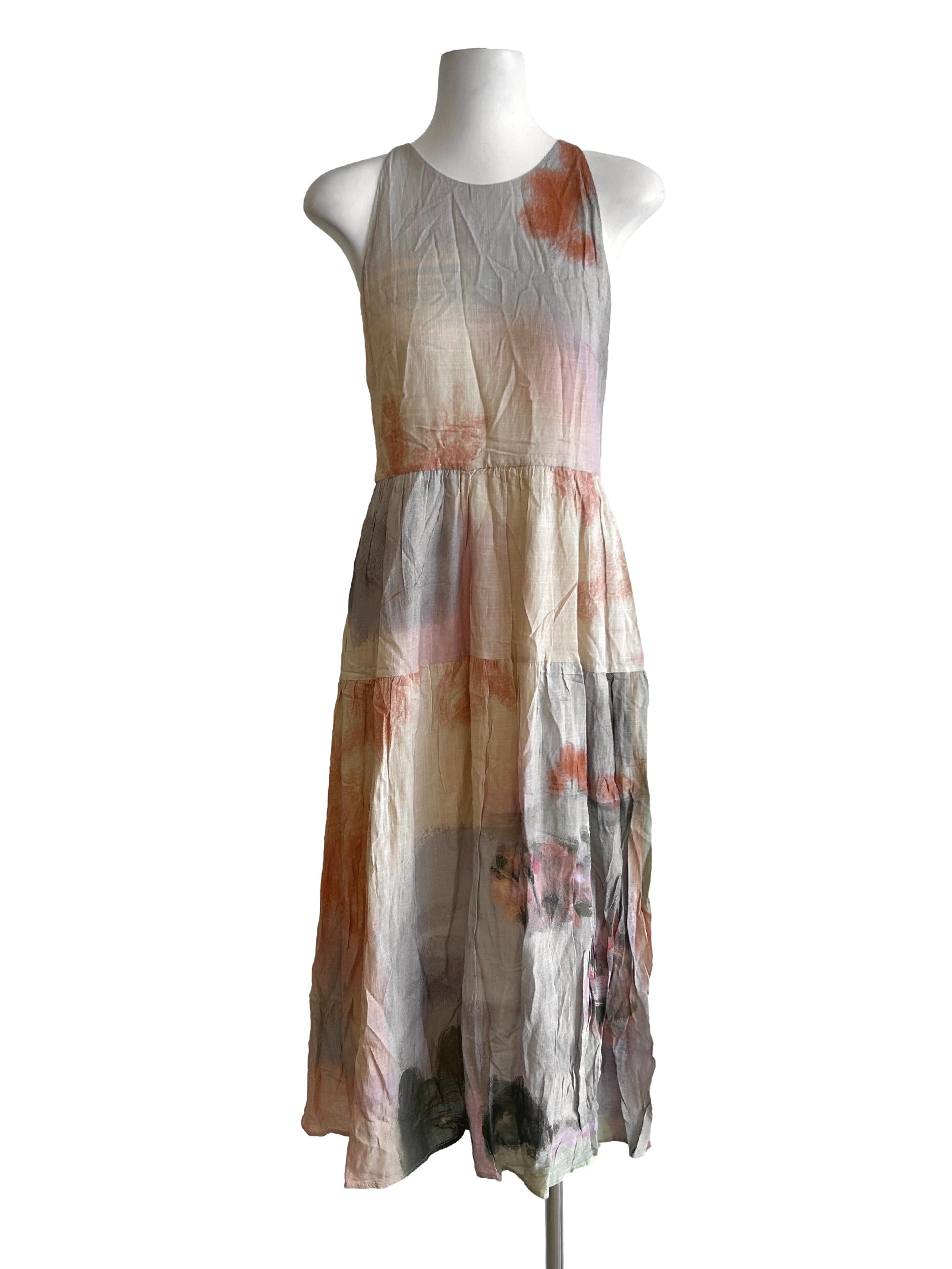 Soleil Rayon Tiered Dress OSN