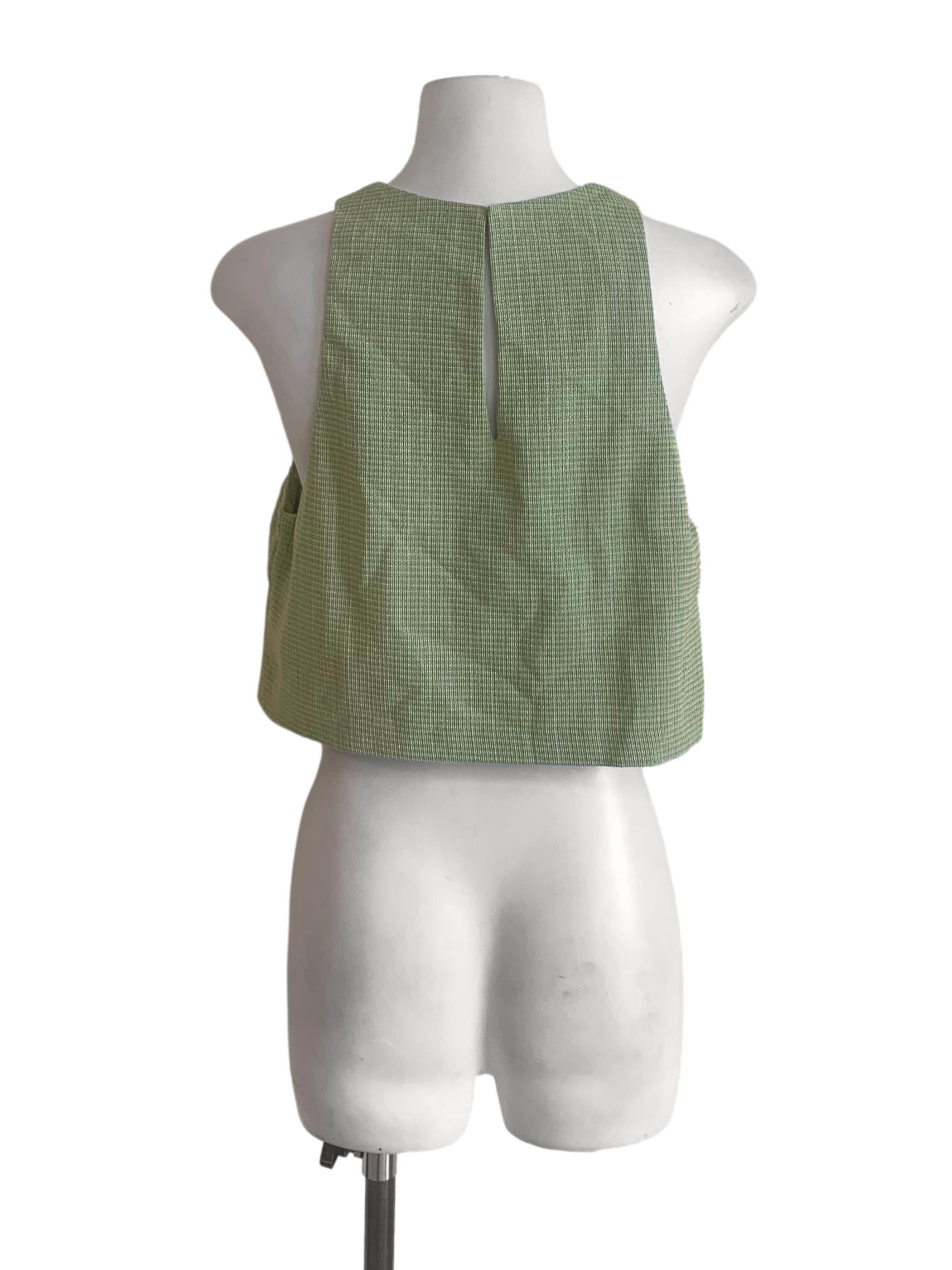 Olive Green Round Neck Top LB