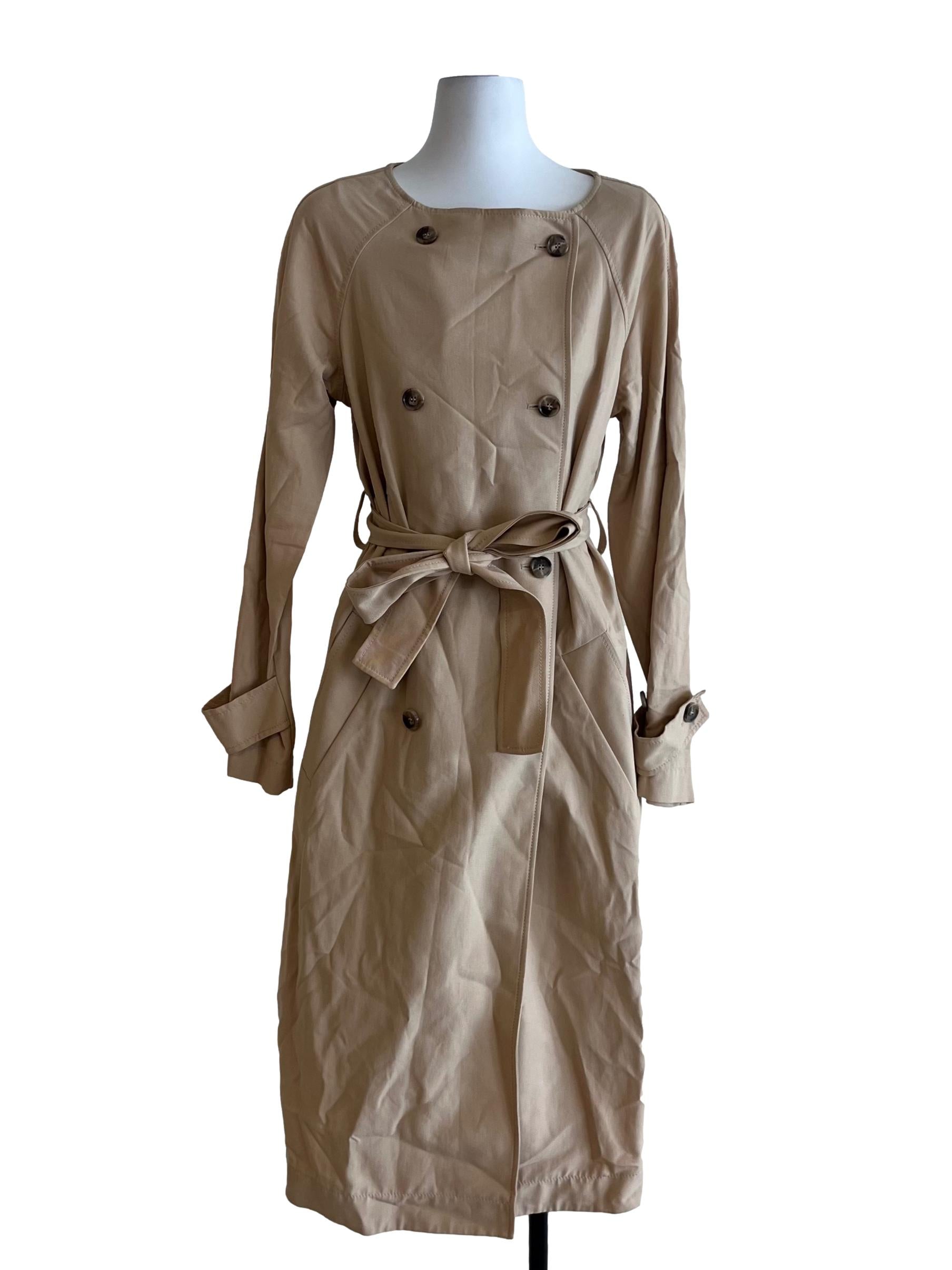 Beige Chesterfield Double Breasted Outerwear