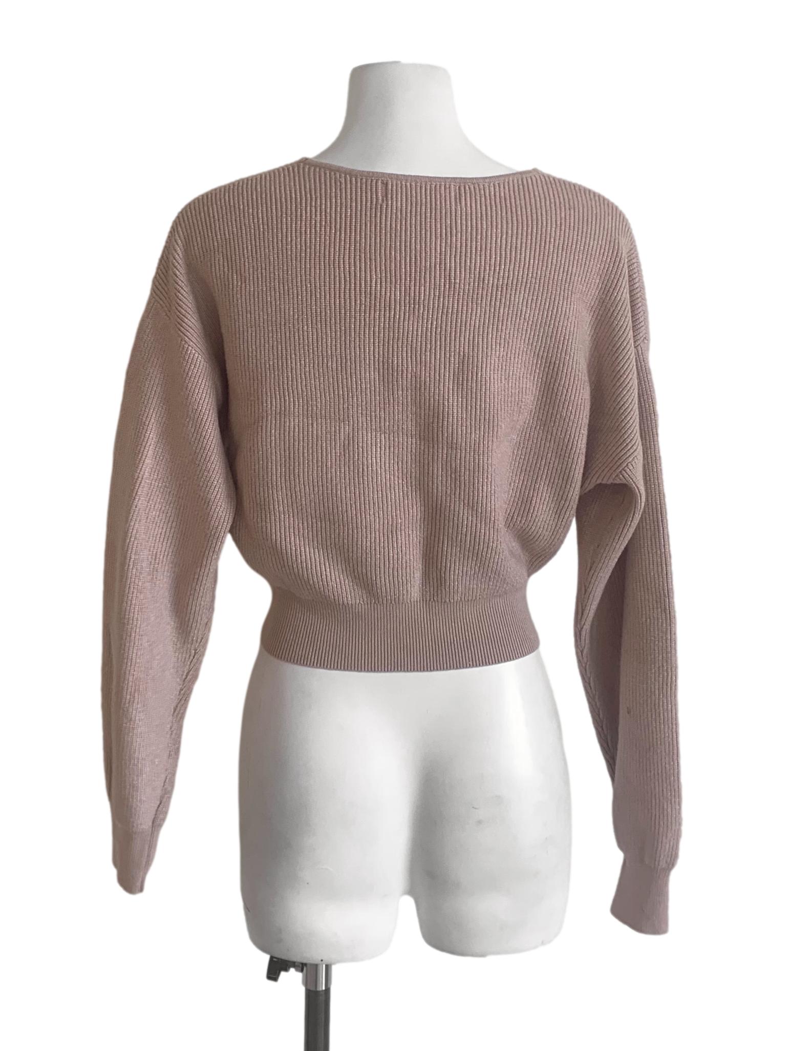 Latte Beige Bishop Sleeves Top