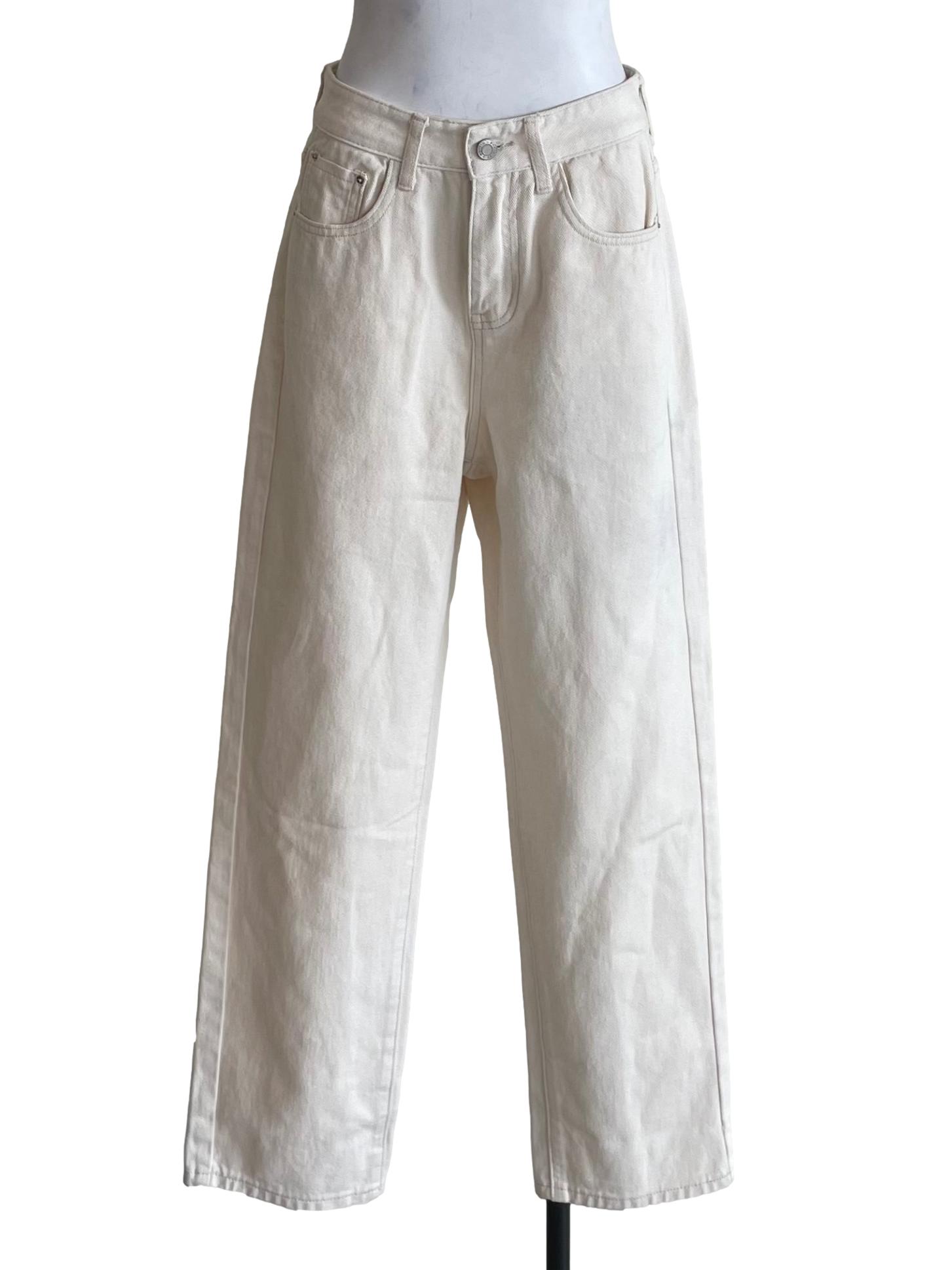 Off White Fit Jeans TWL