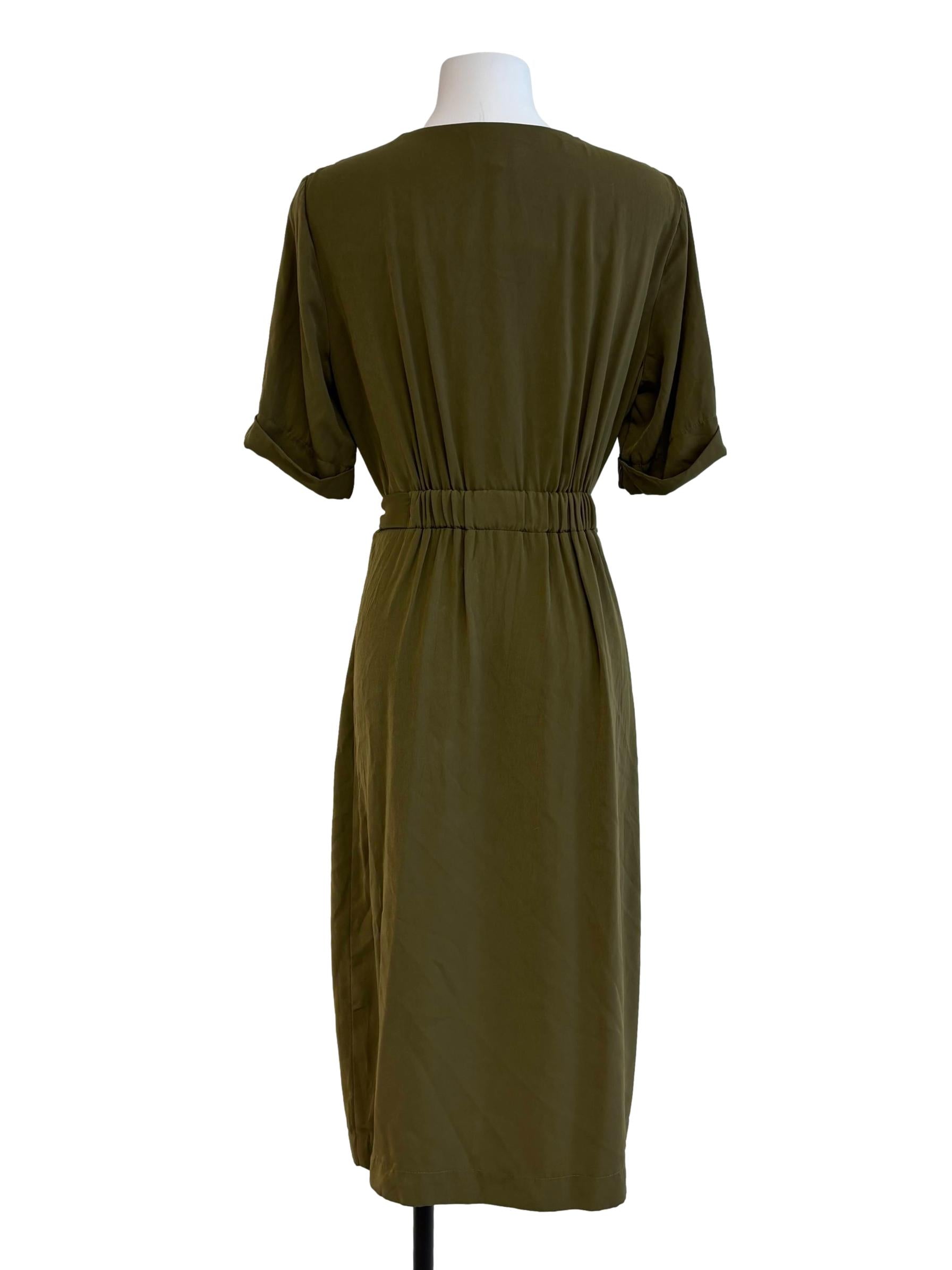 Emelie Dress In Olive Green CSN