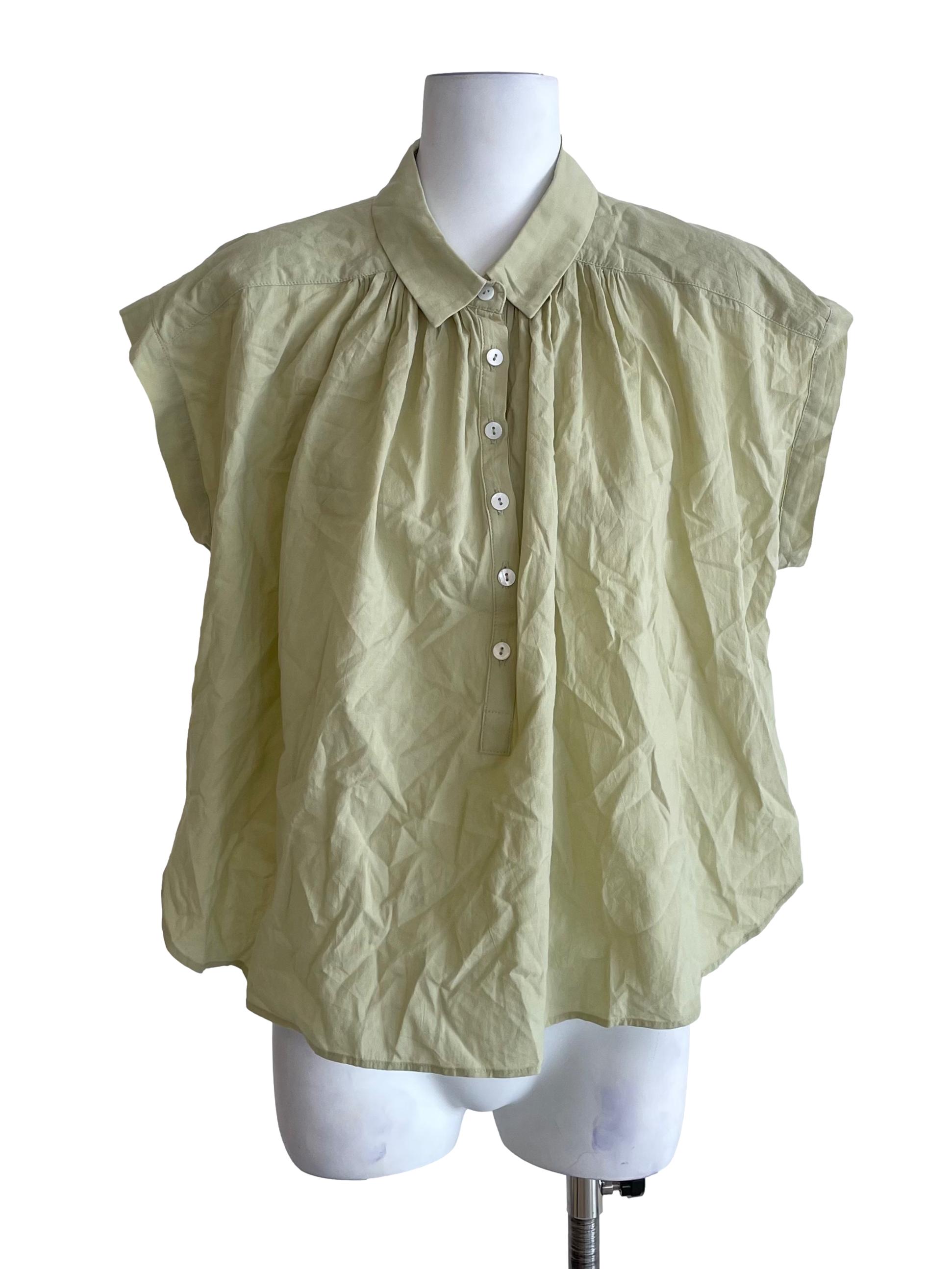 Cotton Gathered Blouse OSN