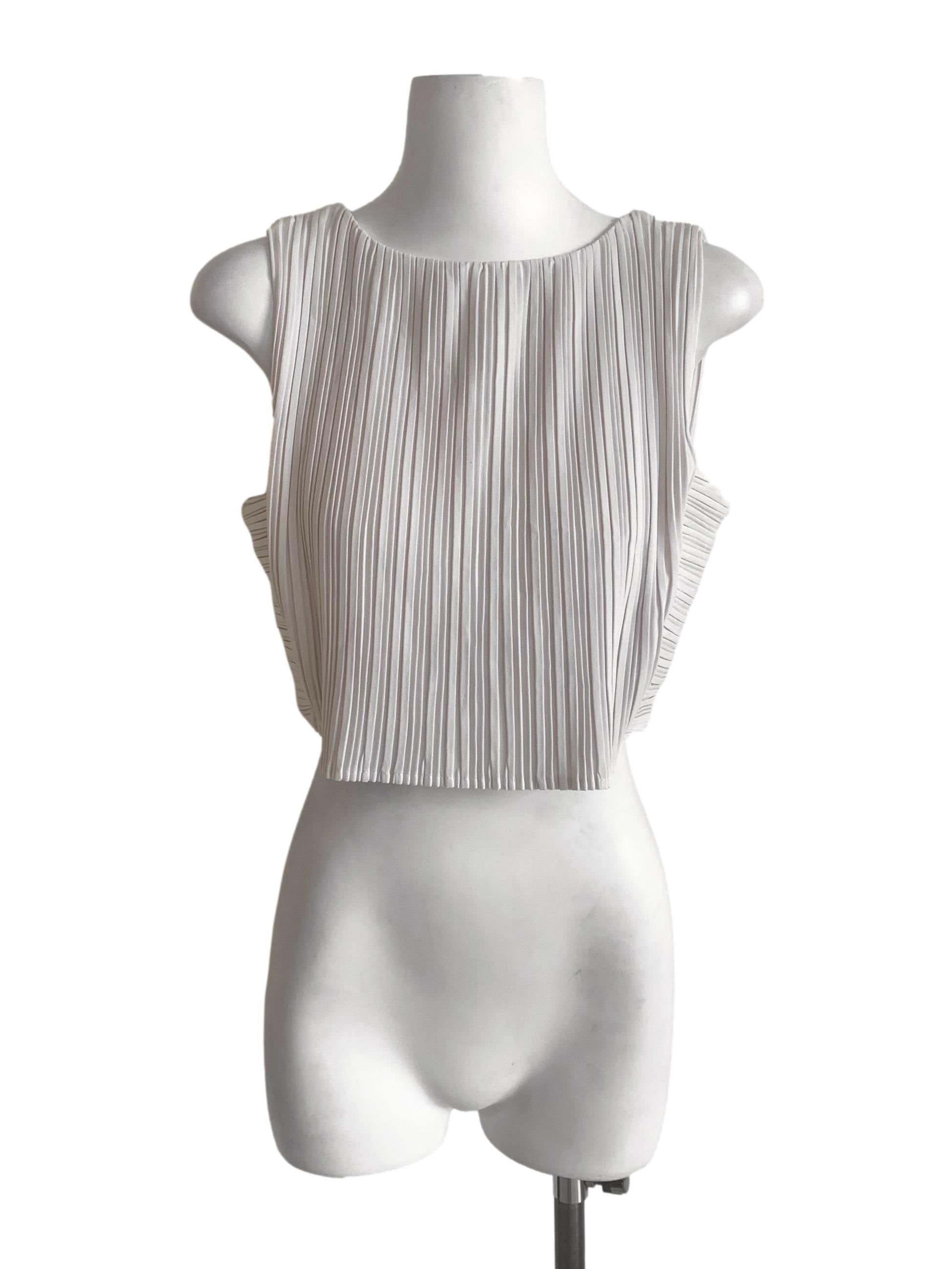 Linen Beige Scoop Neck Top LB