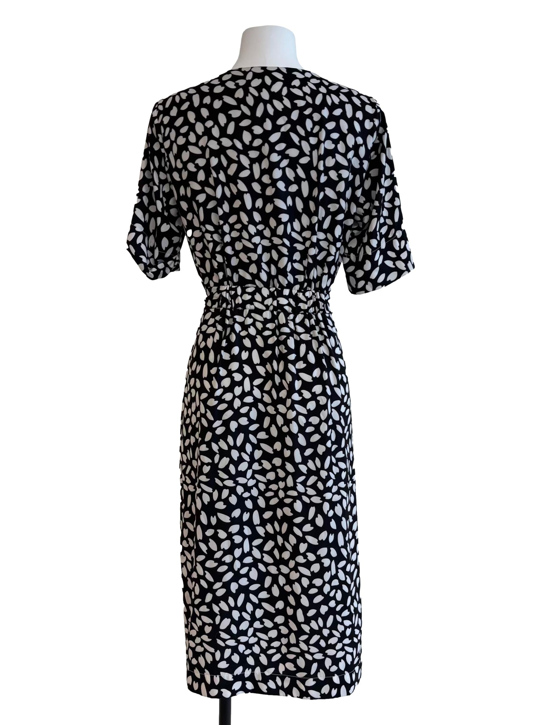 Emelie Dress In Black And White Print CSN