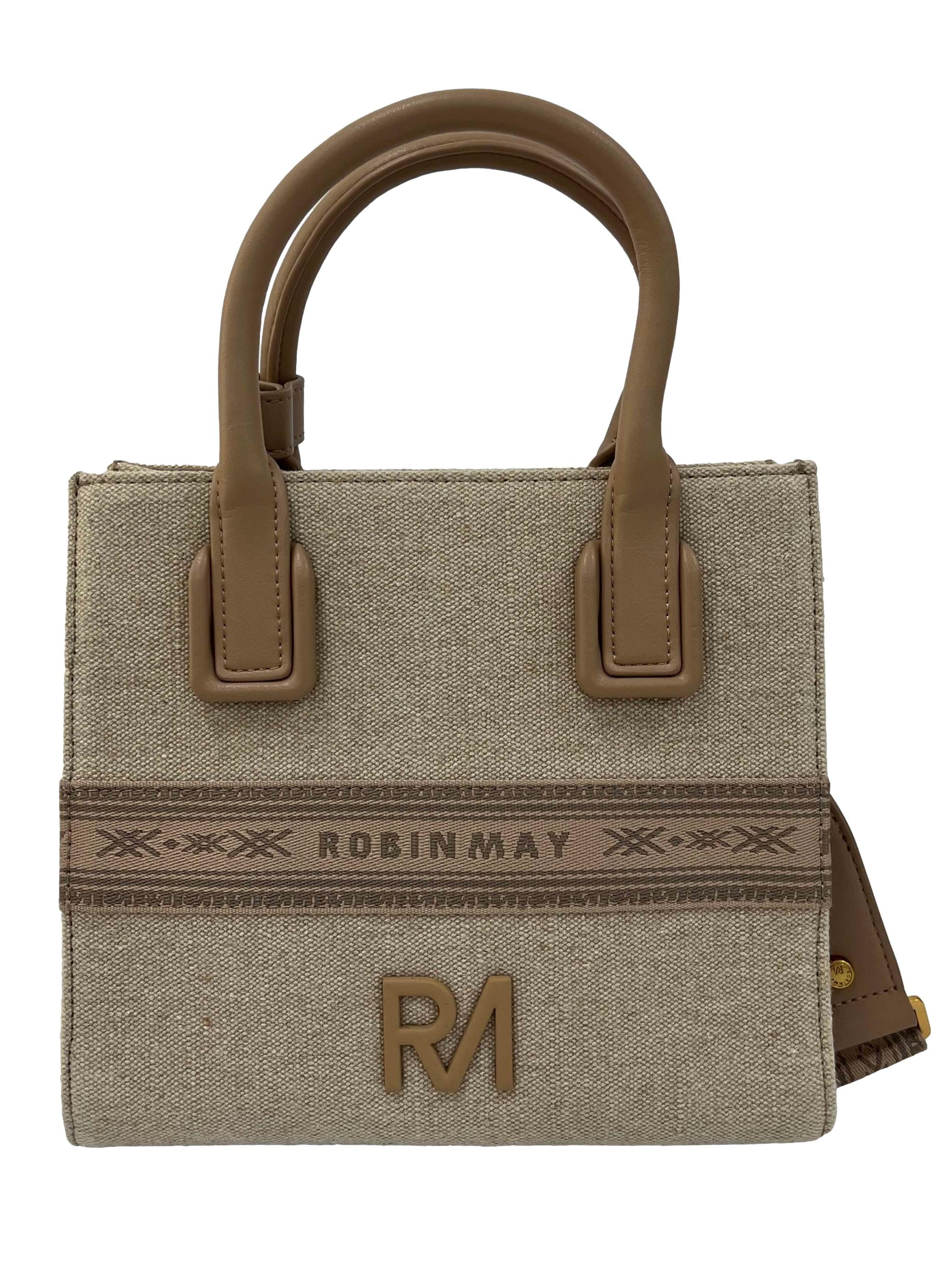 Beige Canvas 2-Way Laurel Goddess Tote Bag CSN