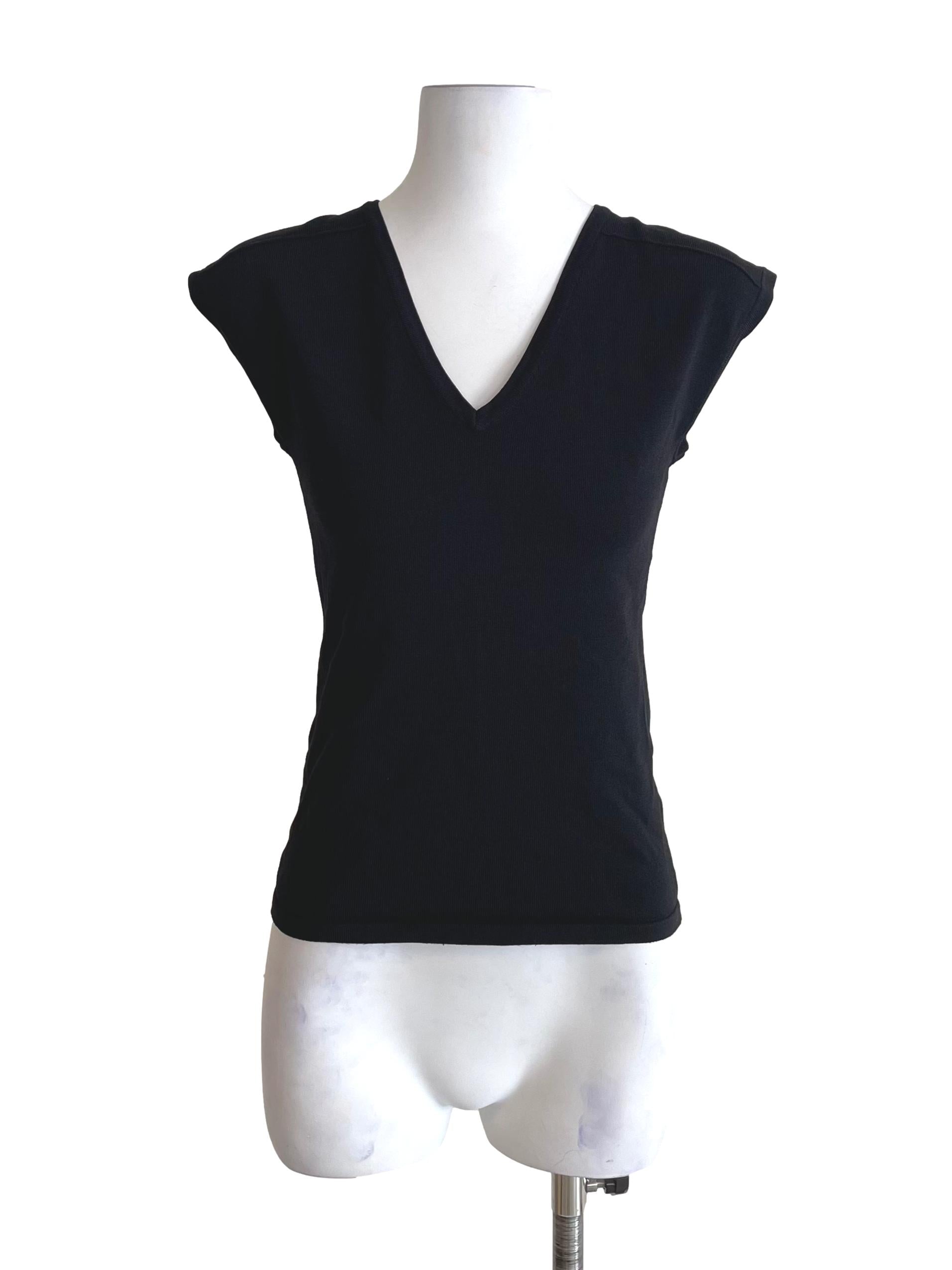 V-Neck Knit Top
