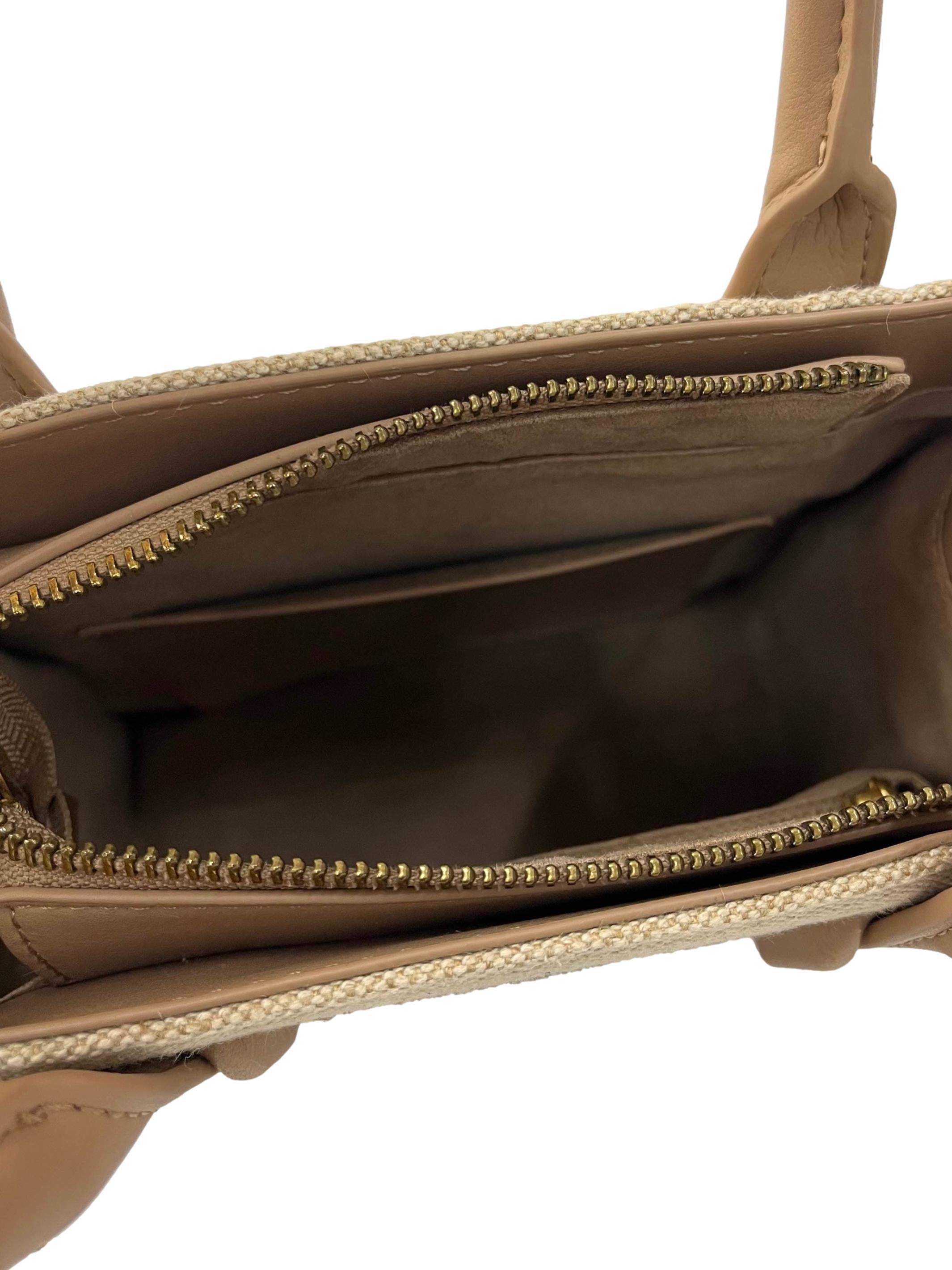 Beige Canvas 2-Way Laurel Goddess Tote Bag CSN