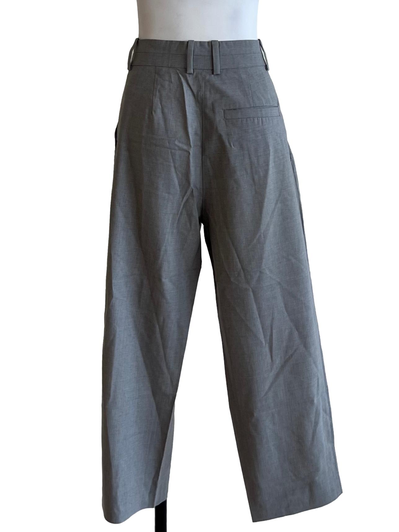 Cloud Grey Plain Formal Pants