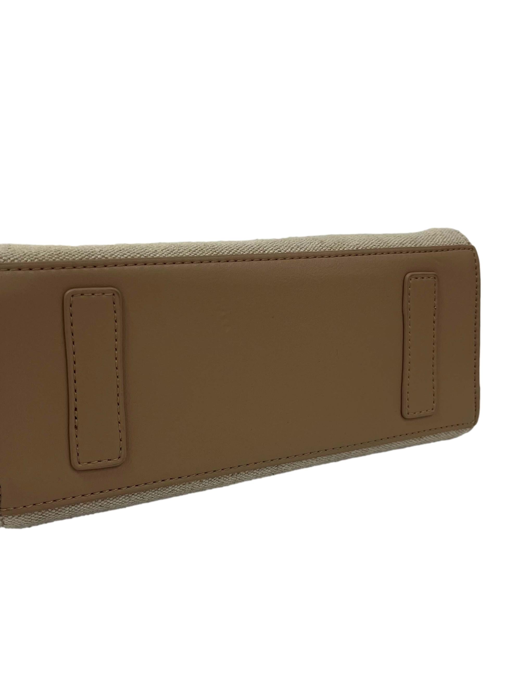 Beige Canvas 2-Way Laurel Goddess Tote Bag CSN