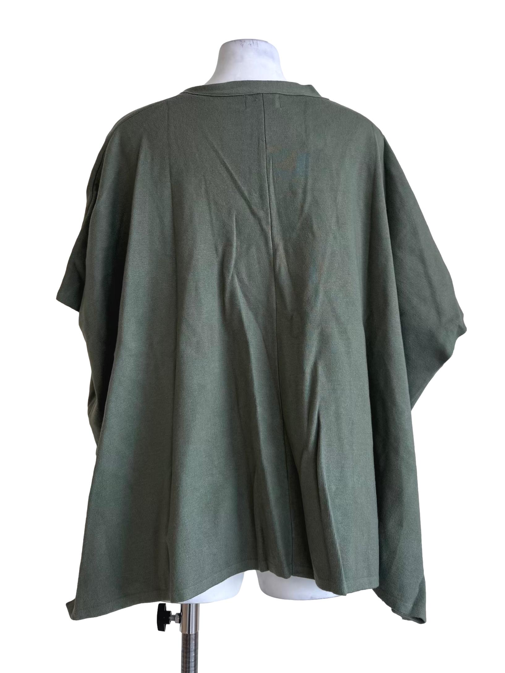Green Knit Open Cardigan OSN