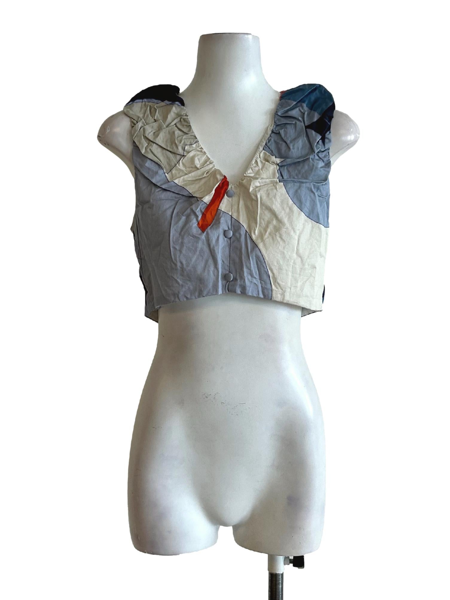 Fairground Gathered Crop Top OSN