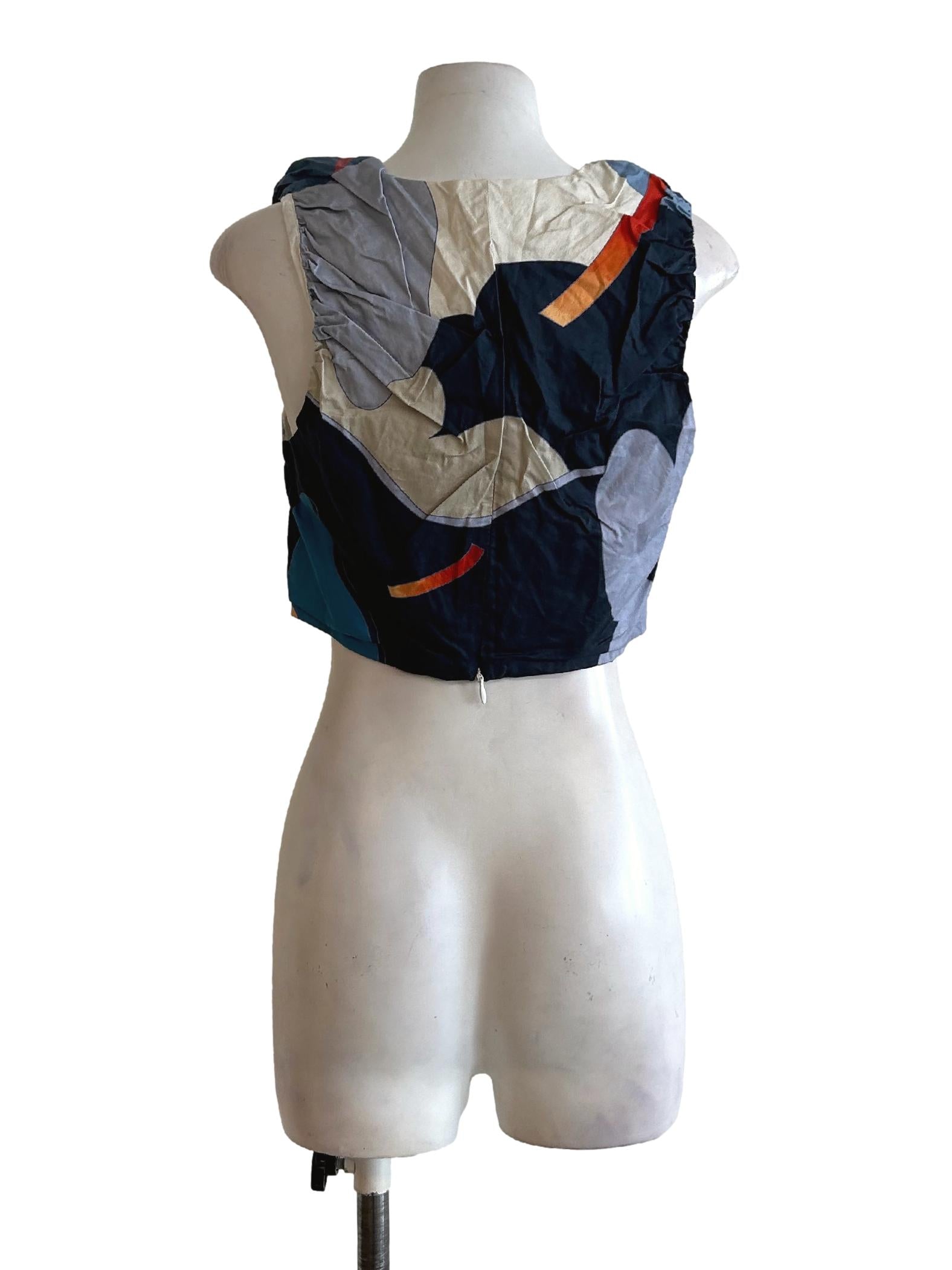Fairground Gathered Crop Top OSN