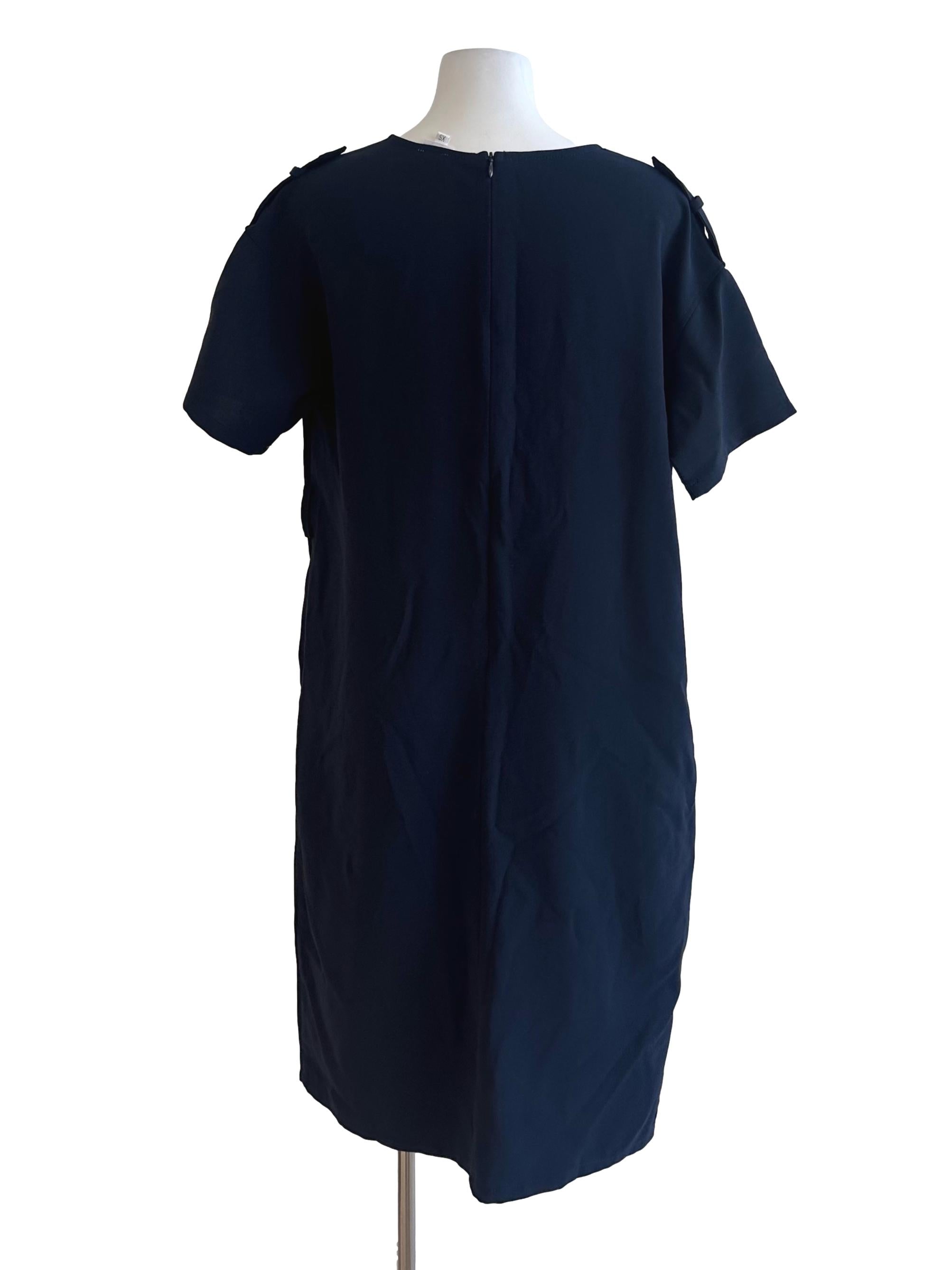 Midnight Blue Short Sleeve Dress