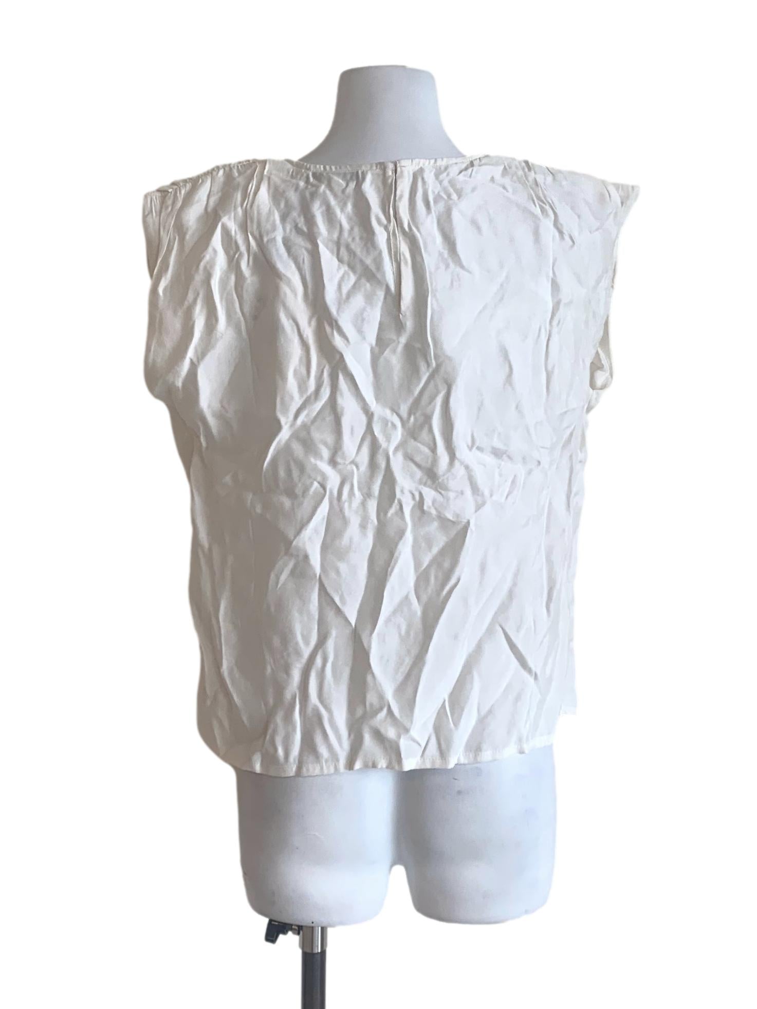 Daisy White Trapezoid Top LB