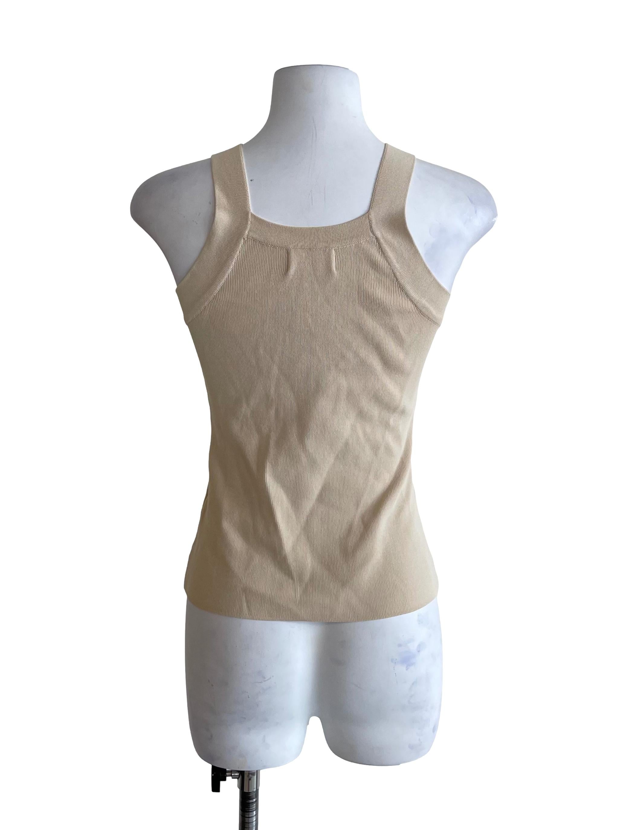 Square Neck Knit Tank Top OSN
