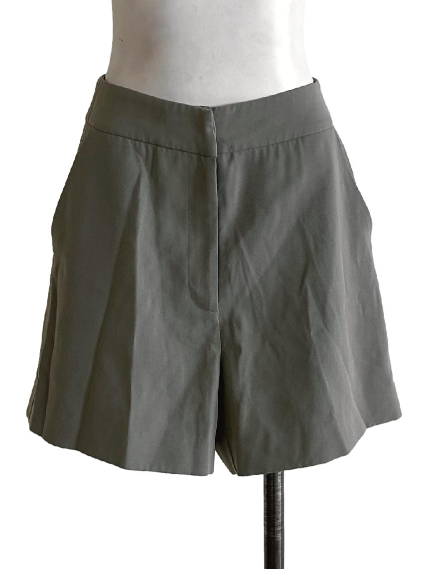 Olive Green A-Line Shorts OSN