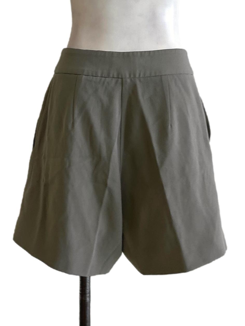 Olive Green A-Line Shorts OSN