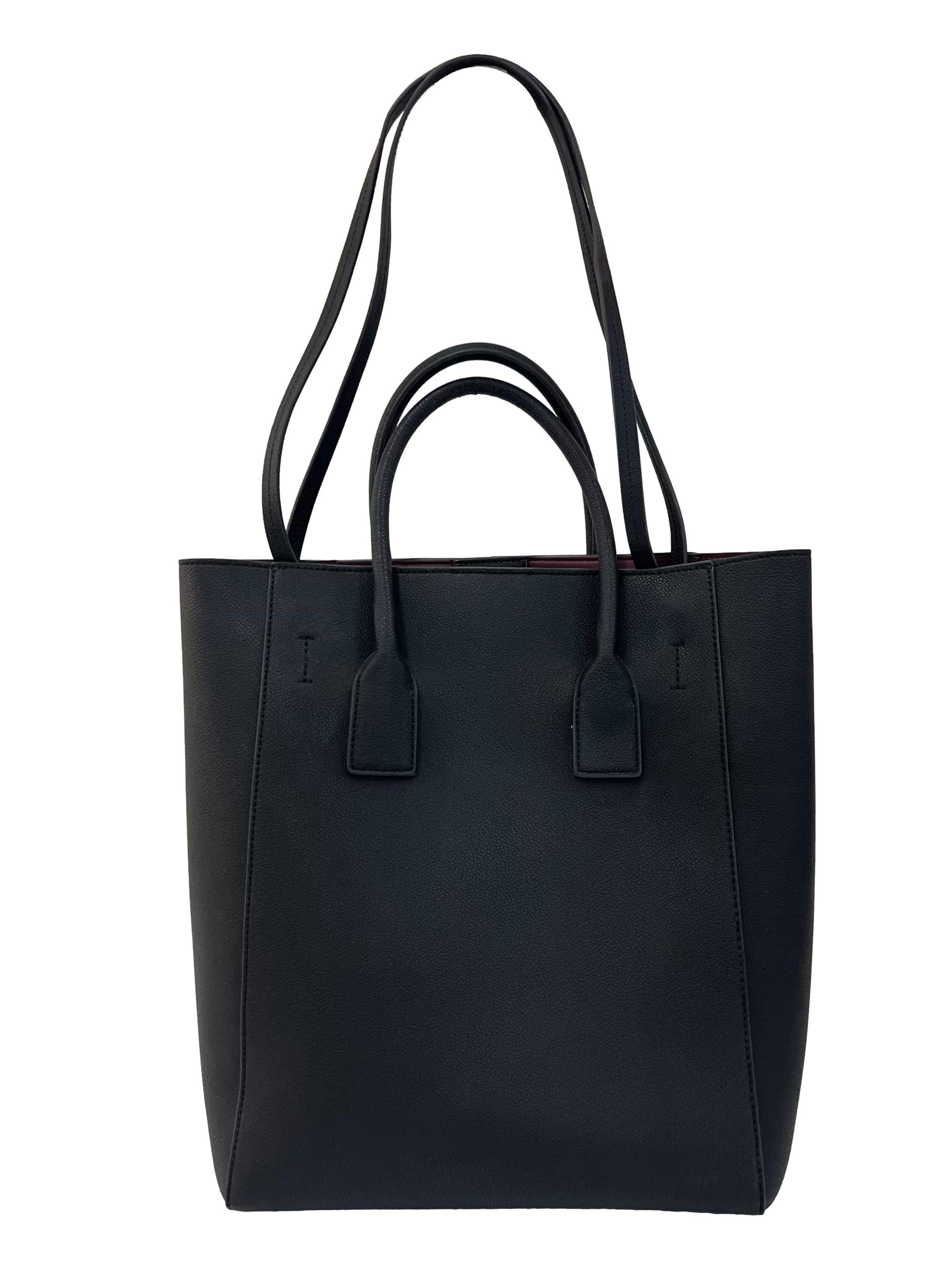 Black Chiffon Scarf Tote Bag CSN