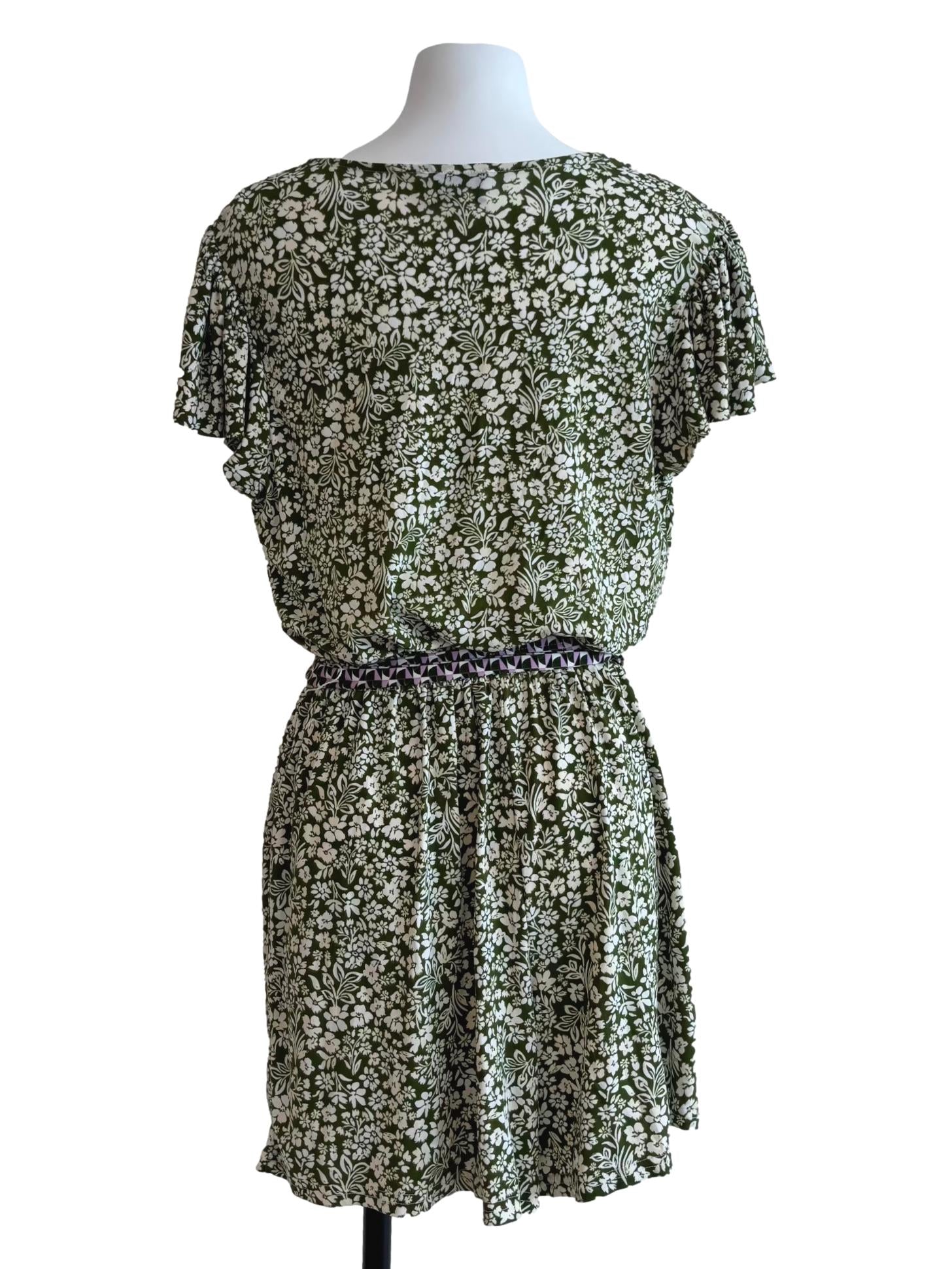 Moss Green Darcey Ruffle Romper CSN