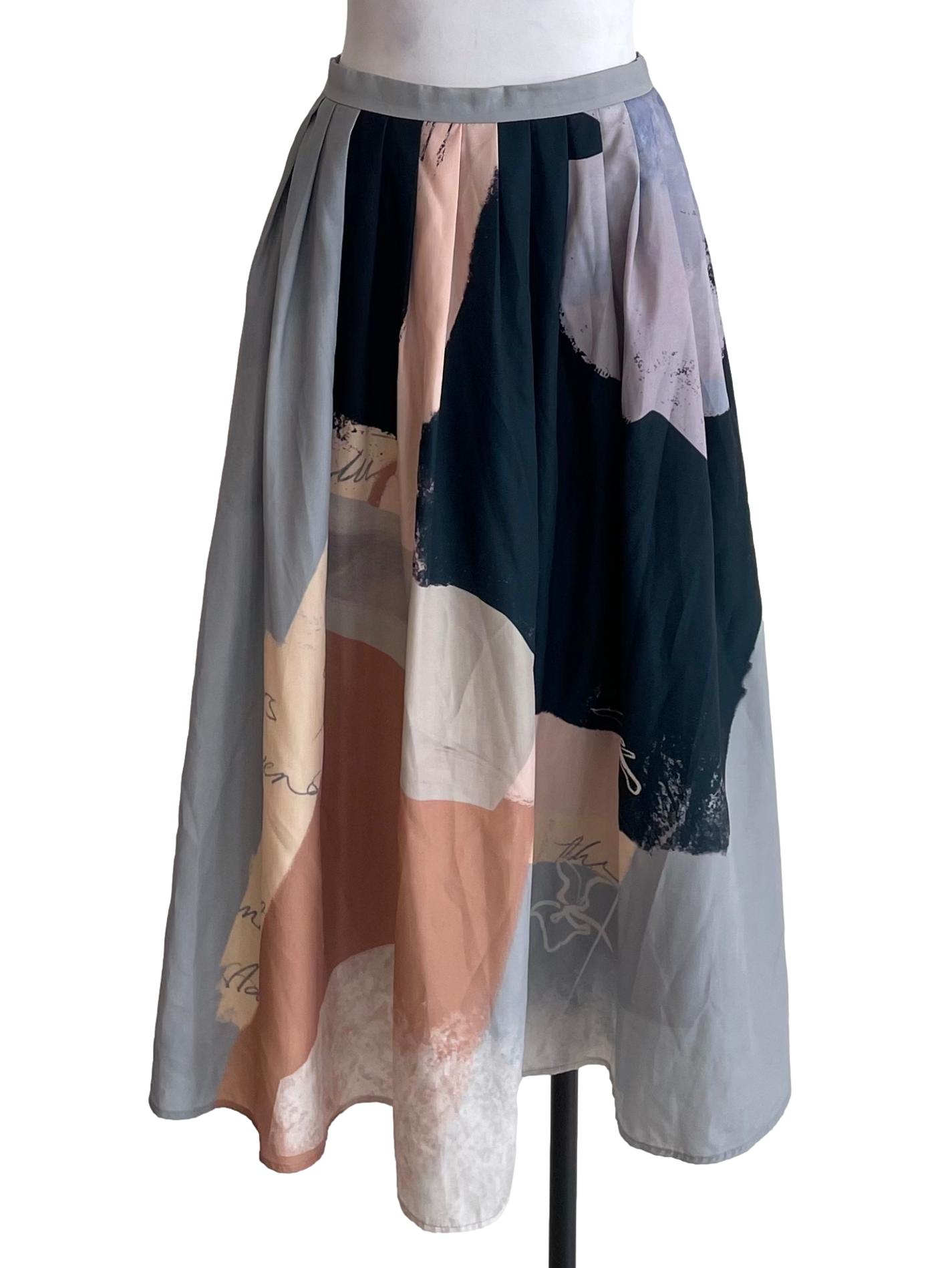 Analogue Pleated Midi Skirt OSN