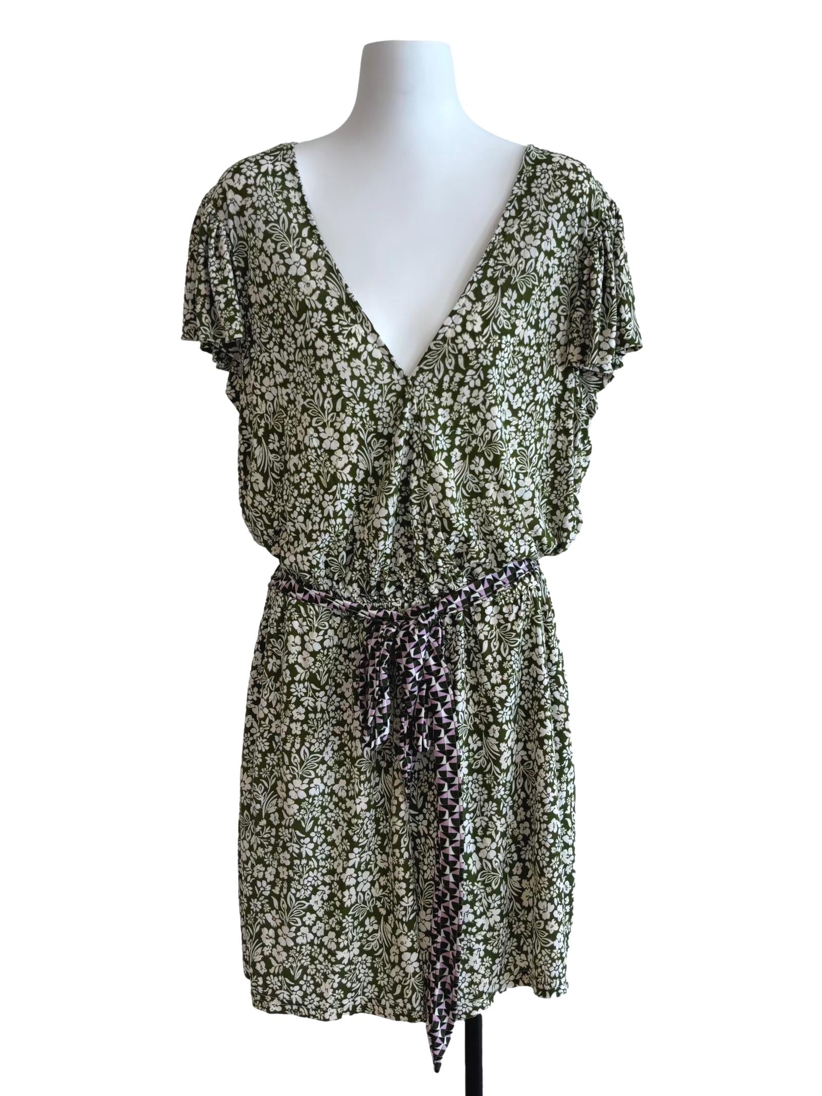 Moss Green Darcey Ruffle Romper CSN