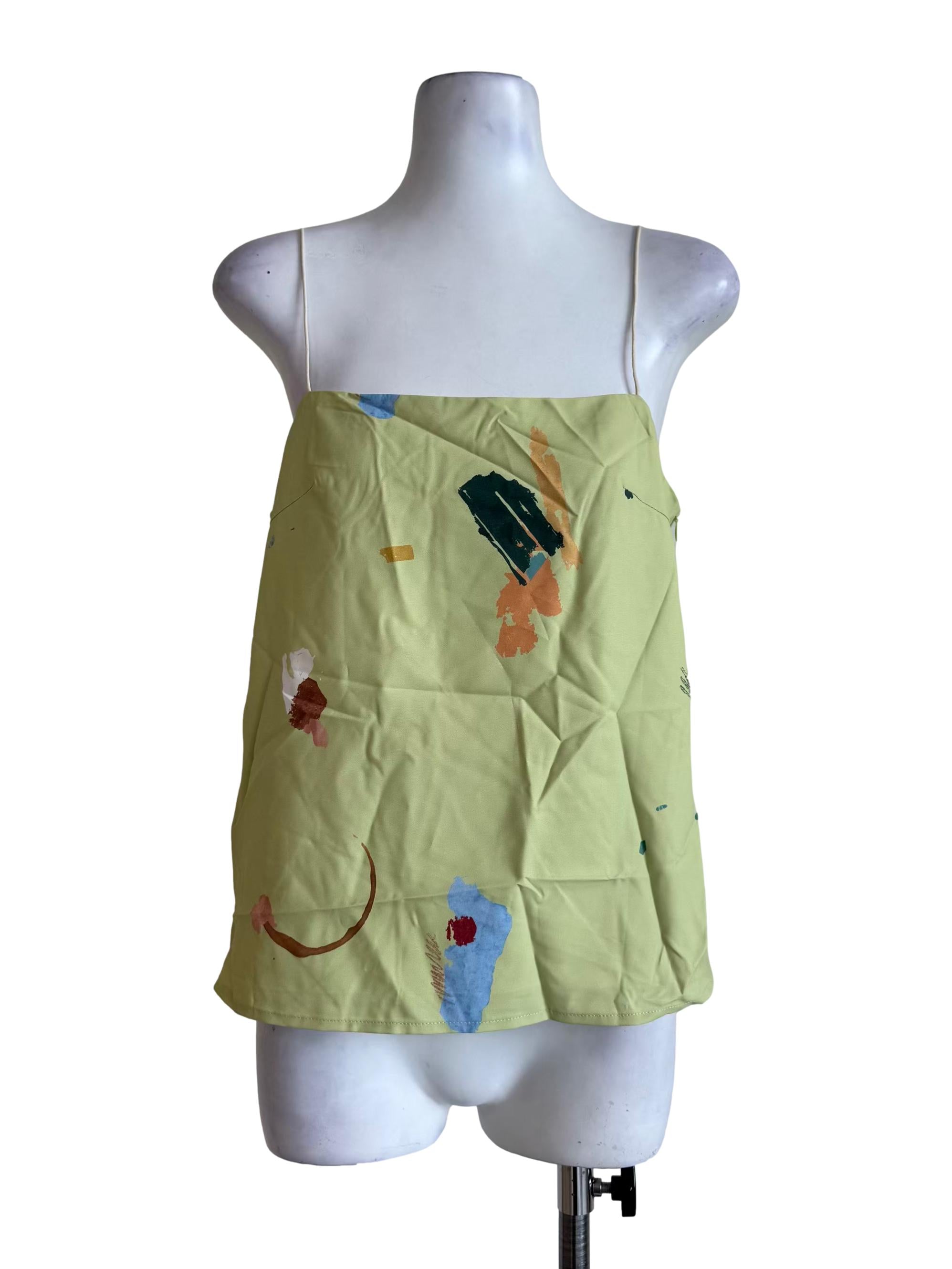 Green Fragments Cami Top OSN