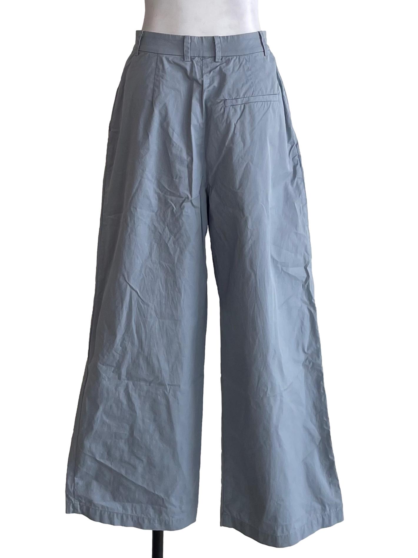 Double Pleat Cotton Pants