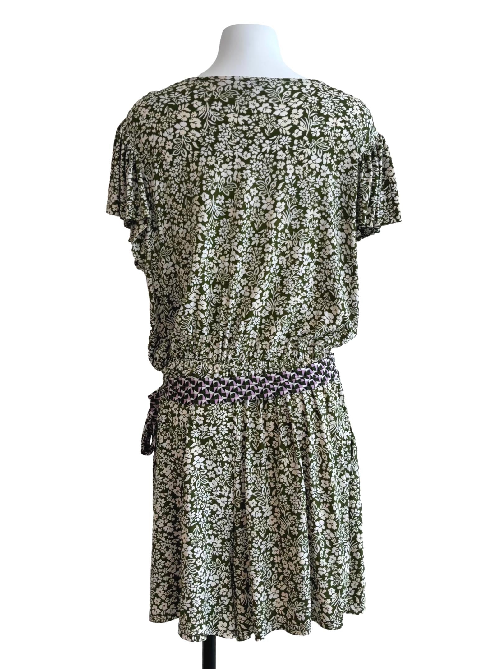Moss Green Darcey Ruffle Romper  CSN
